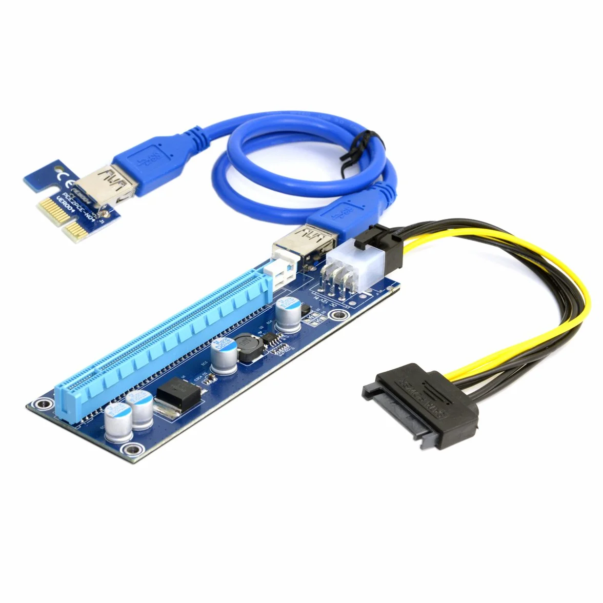 Chenyang Adattatore PCI-Express X1 a X16 GPU con cavo USB 3.0 e SATA