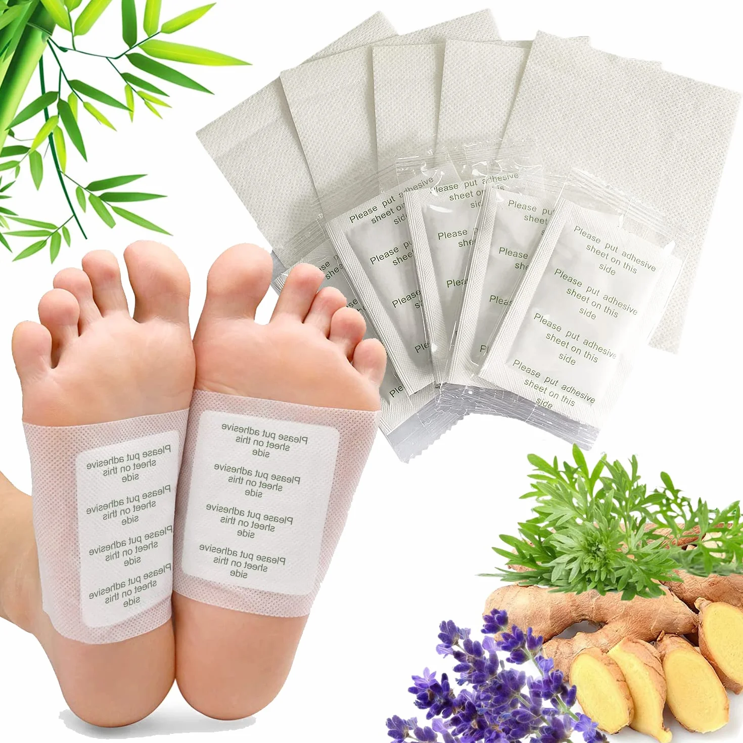 Cerotti Detox Piedi, Principi Attivi Naturali, Rimuovere Tossine, Migliorano Circolazione, Alleviano Stress, Sonno