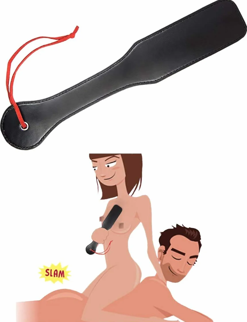 PU Leather Paddle Massage Soft Hand Pelle Mano Coppia Regalo