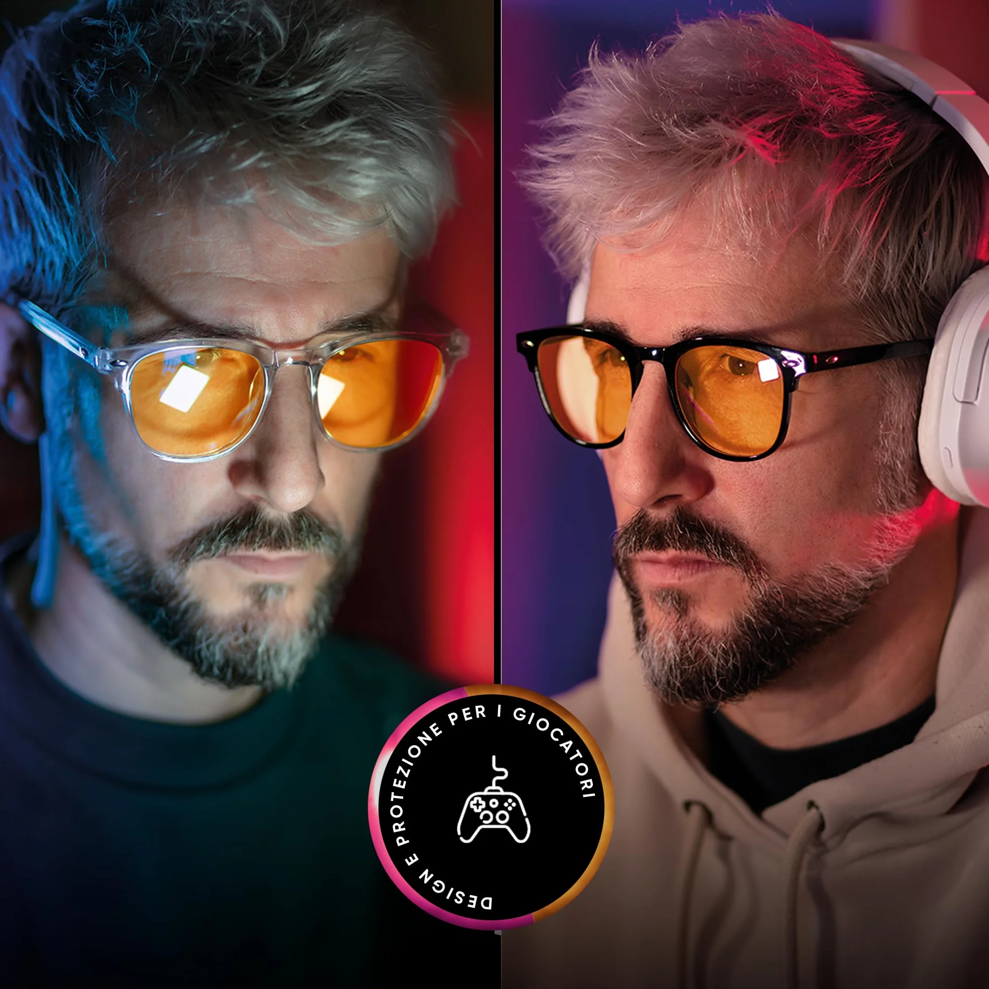 Occhiali Luce Blu Uomo e Donna Gaming Blocco Filtro Blu