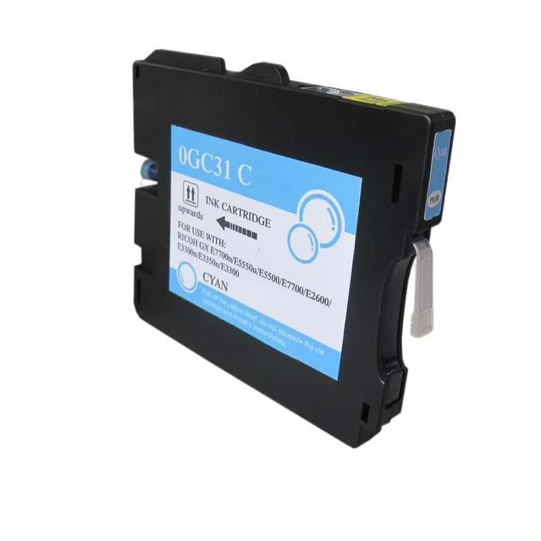 Italy's Cartridge Cartuccia GC31C ciano inchiostro a sublimazione 405689,405702 compatibile per Ricoh GX e2600,e3000N,e3300N GC31C capacità 32ml