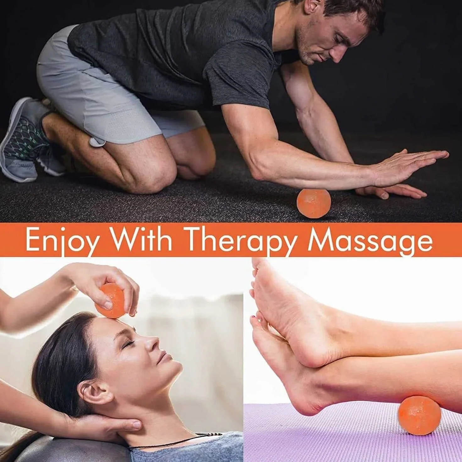 BRACIERE DI SALE ROSA con 5 Sfere per Massaggi Rilassanti