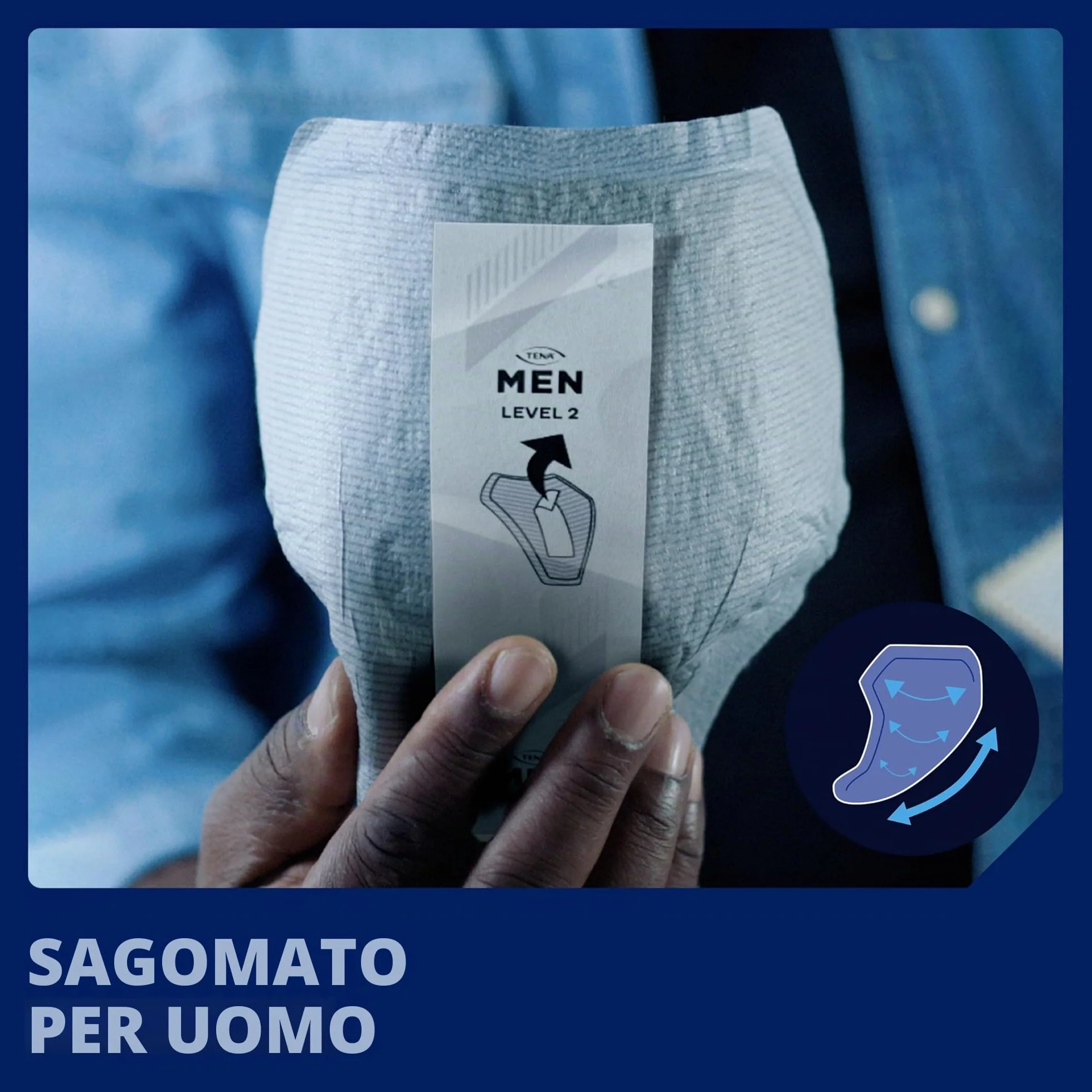 Tena Men Assorbenti maschili livello 1 per piccole perdite