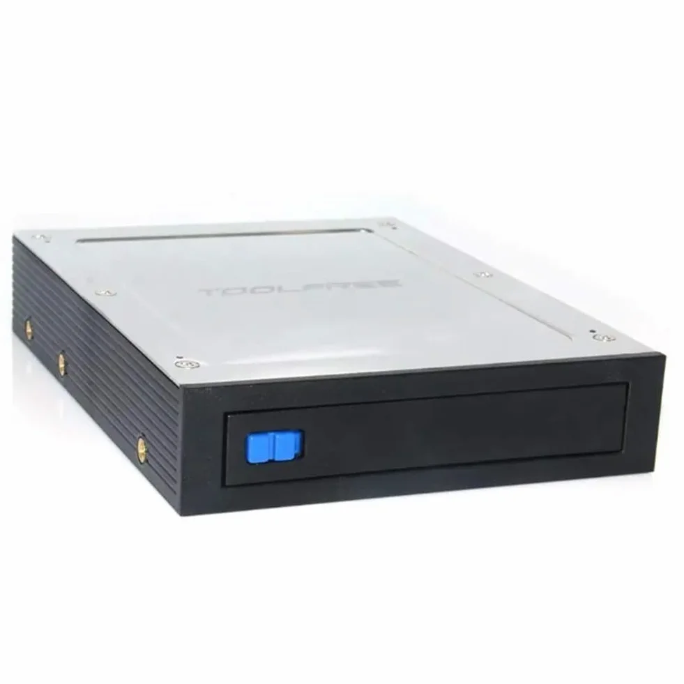 Osmond Floppy Bay interno da 2,5 pollici a 3,5 pollici SATA III 6 Gbps vassoio-less rack mobile per 2,5 pollici HDD SSD Drive Backplane, pregevole fattura