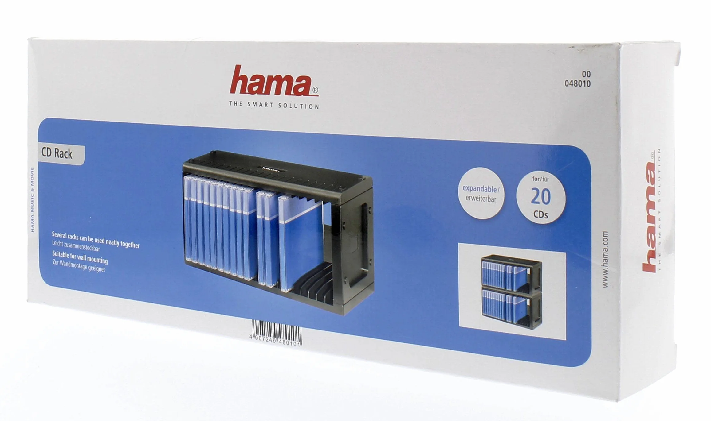 Hama Porta CD per 20 Dischi, Nero