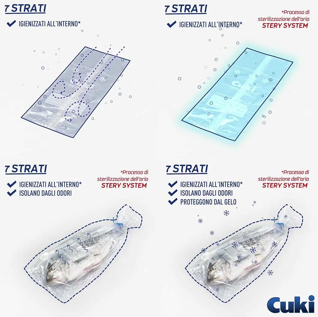 Cuki Gelopiù sacchetti freezer 7 strati 35x50 cm 11 L 40 pz