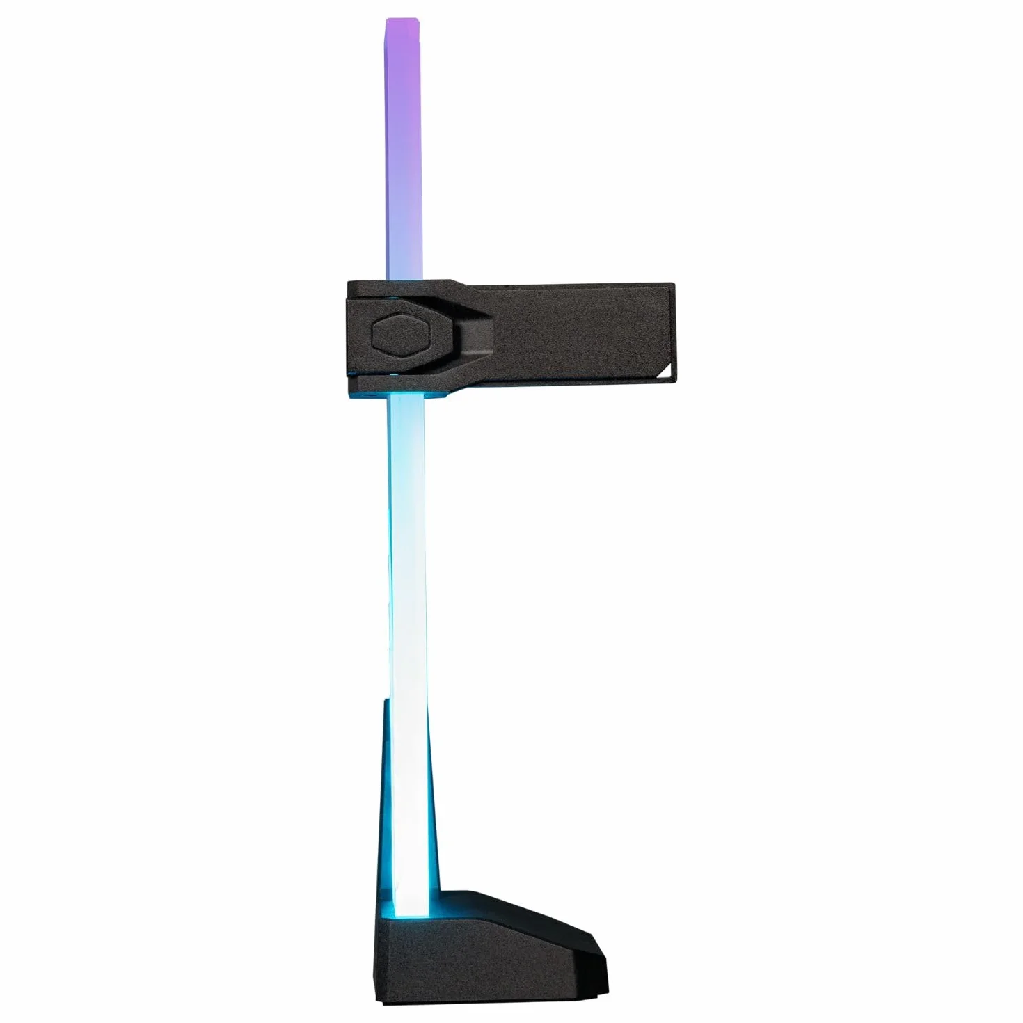 Cooler Master MasterAccessory Supporto GPU ARGB - Previene il Cedimento della Scheda Grafica, Vetro Temperato con Illuminazione Laterale ARGB, Design Versatile, Base Magnetica, Installazione Facile