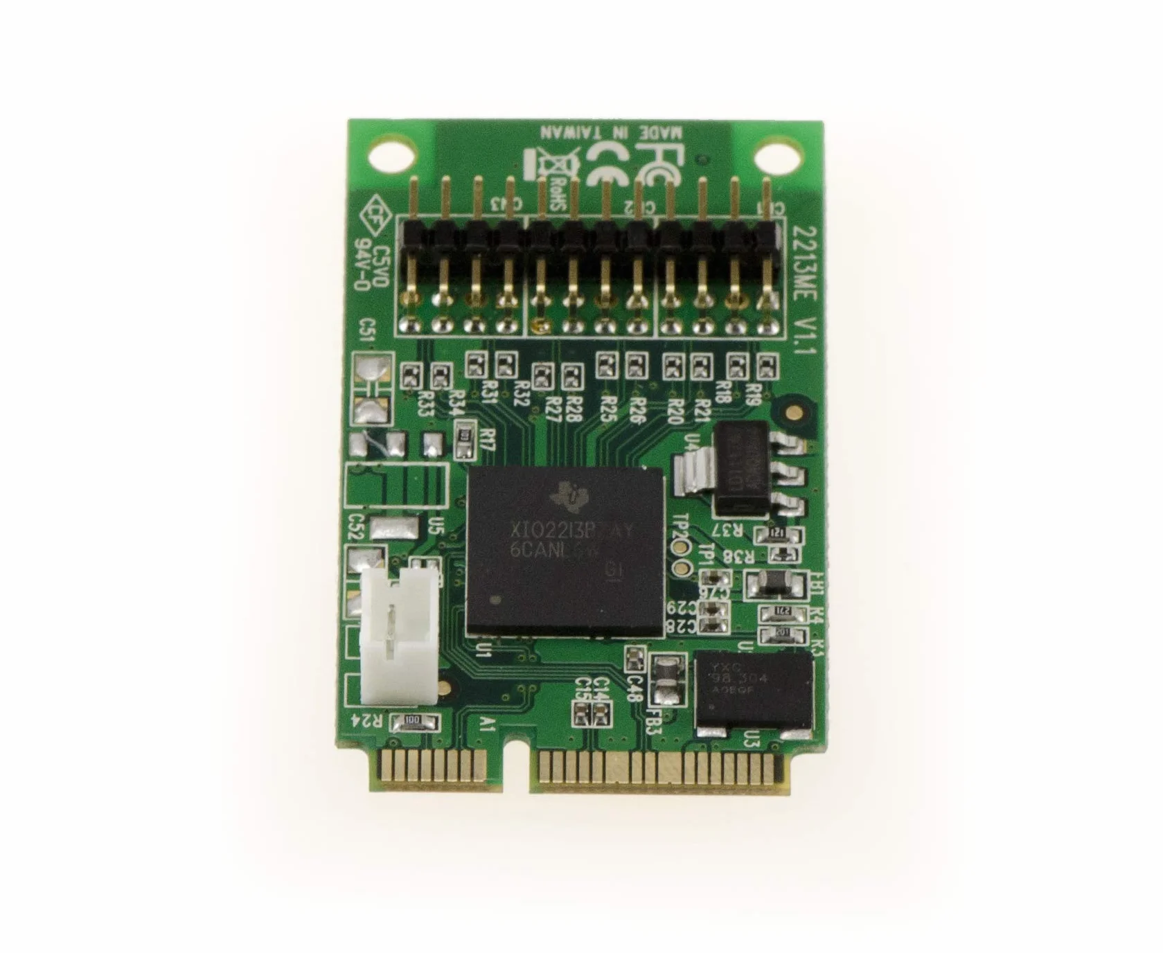 KALEA-INFORMATIQUE Scheda controller Mini PCIe Firewire 800 e 400 IEEE1394A e IEEE1394B su porta mPCIe con 2+1 uscite e chipset TI