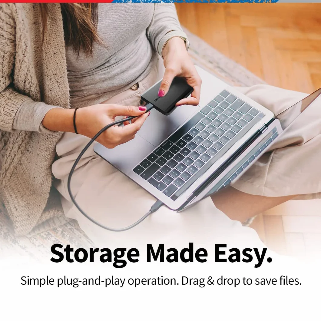 TOSHIBA Canvio Basics 4TB USB 3.0 External Portable Hard Drive Nero HDTB540XK3CA