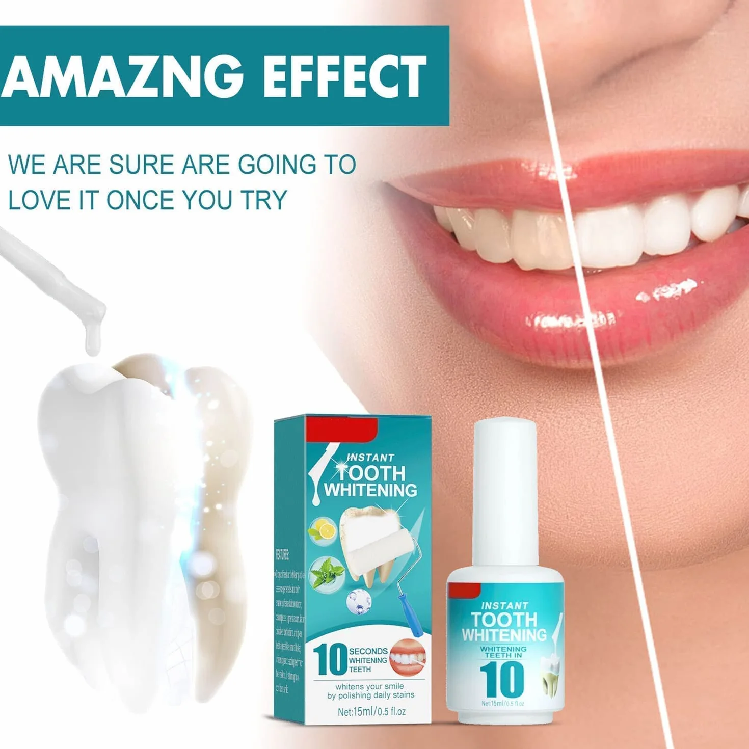 Teeth Whitening Paint, Instant Whitening Tooth Paint (1pcs)
