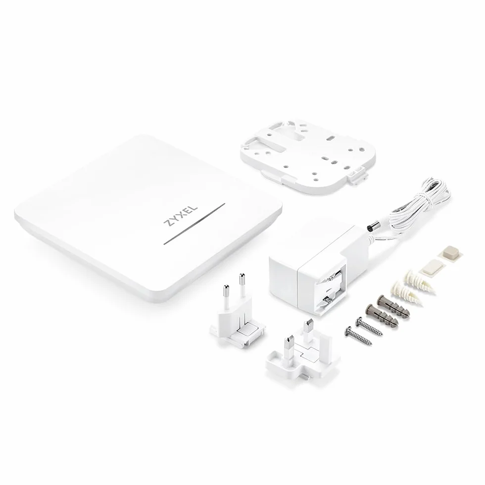 Zyxel WiFi 7 BE5100 Access Point NebulaFlex | Doppia Radio 4-Stream | Per Piccole Imprese | Smart Mesh MLO | 2.5GbE | Alimentatore Incluso | App Nebula/Cloud o Standalone [NWA50BE]