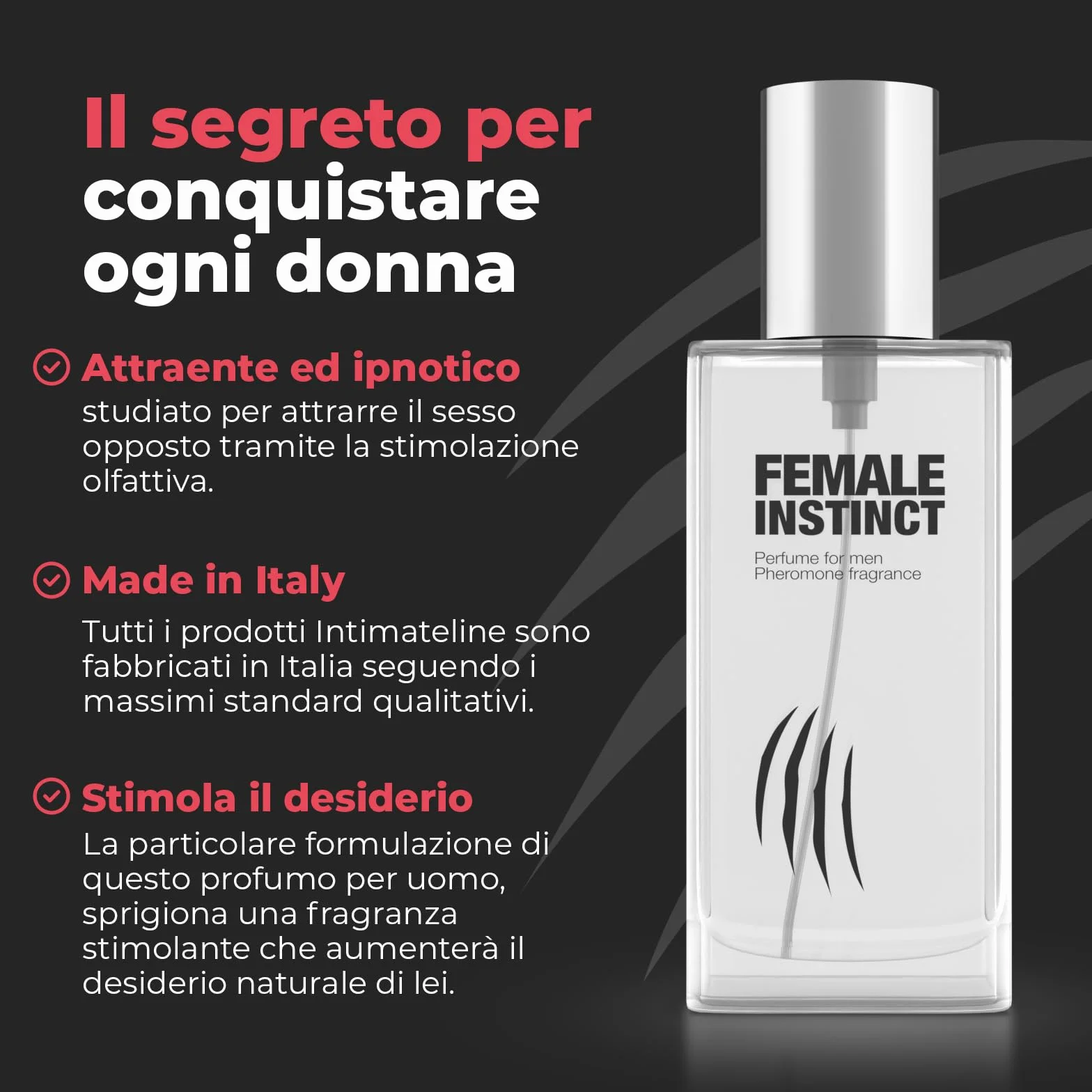 INTIMATELINE Female Instinct Profumo Maschile ai Feromoni 30 ml