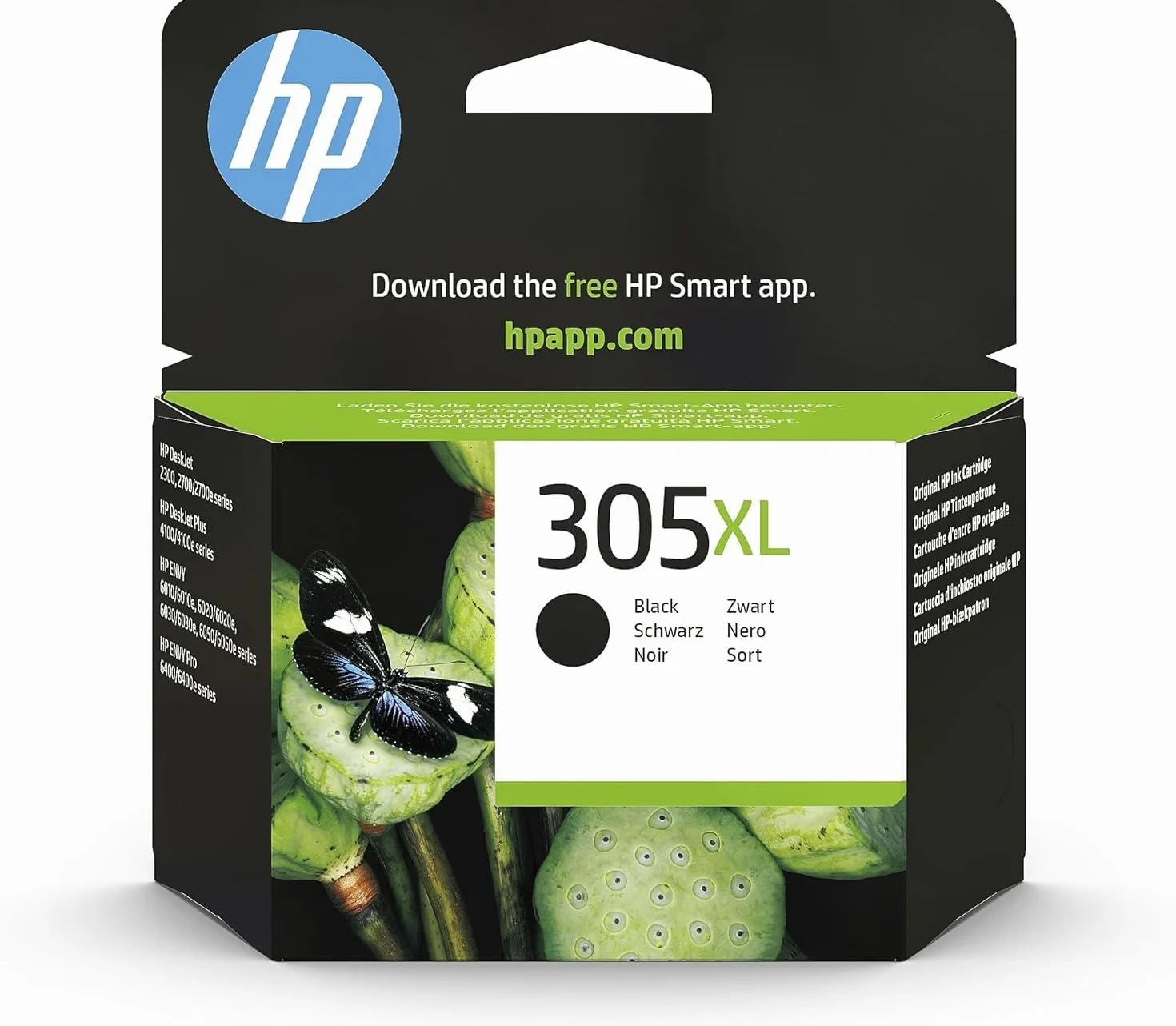 HP 305XL Nero Cartuccia Originale Alta Capacità 240 Pagine Compatibile HP DeskJet 2700 4100 Envy 6020 6030 6420 6430