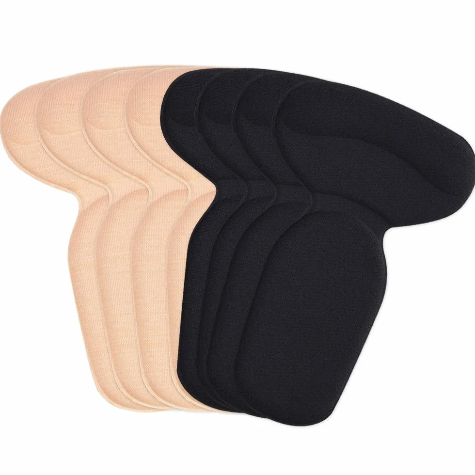 Soumit Cuscino Per Tallone 4 Paia Solette Imbottite Appiccicose Beige Neri