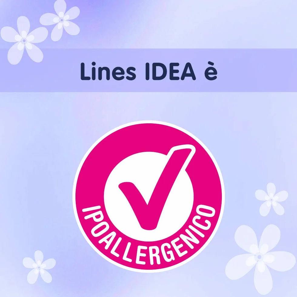 Lines Idea Sottile Notte Anatomico Disteso 14 Assorbenti Lunghi Neutralizza Odori Ipoallergenico