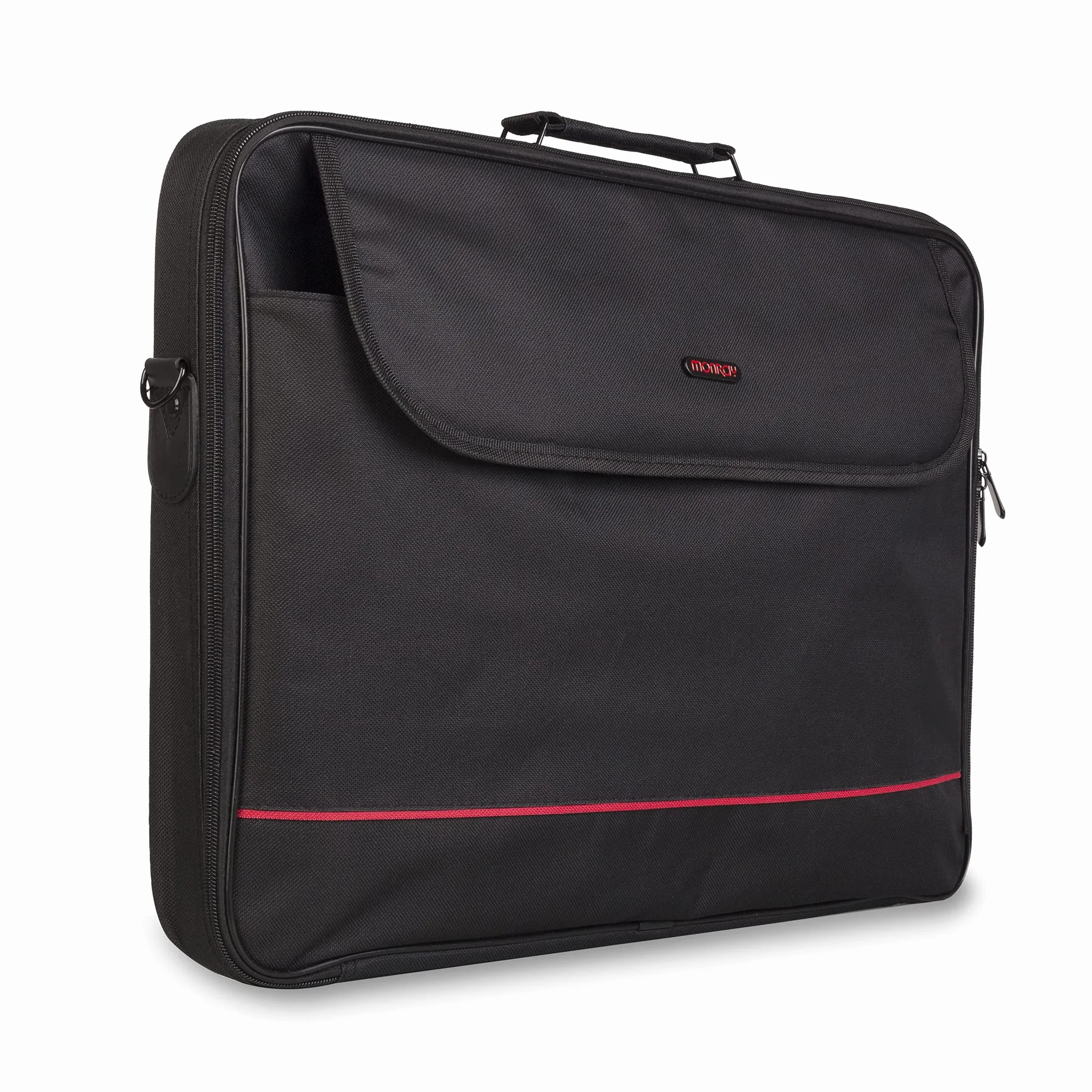 NGS MONRAY Passenger Plus - Custodia per Laptop in Nylon per Notebook Fino a 18", Colore Nero