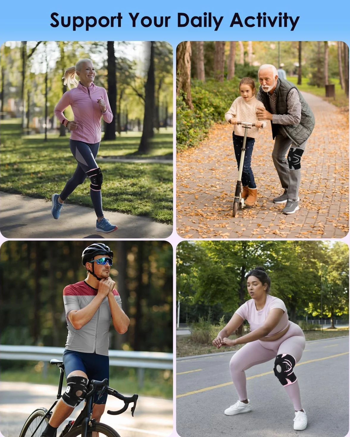 ABYON Ginocchiera articolata con stabilizzatori laterali metallo cinturino regolabile 360° per lesioni menisco dolore ACL MCL artrite post-operatorio