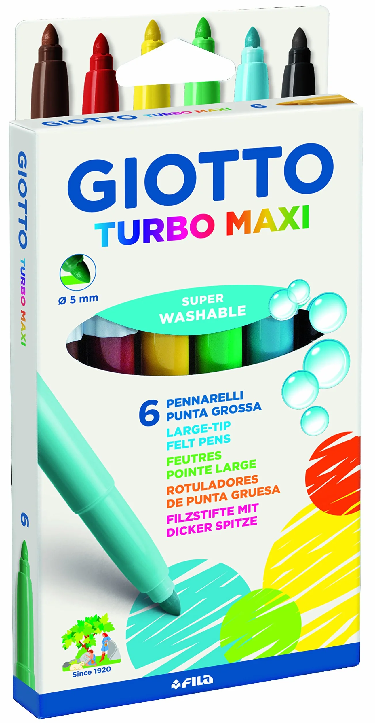 Giotto Turbo Maxi Giocattolo Multicolore (6 szt.) 454000