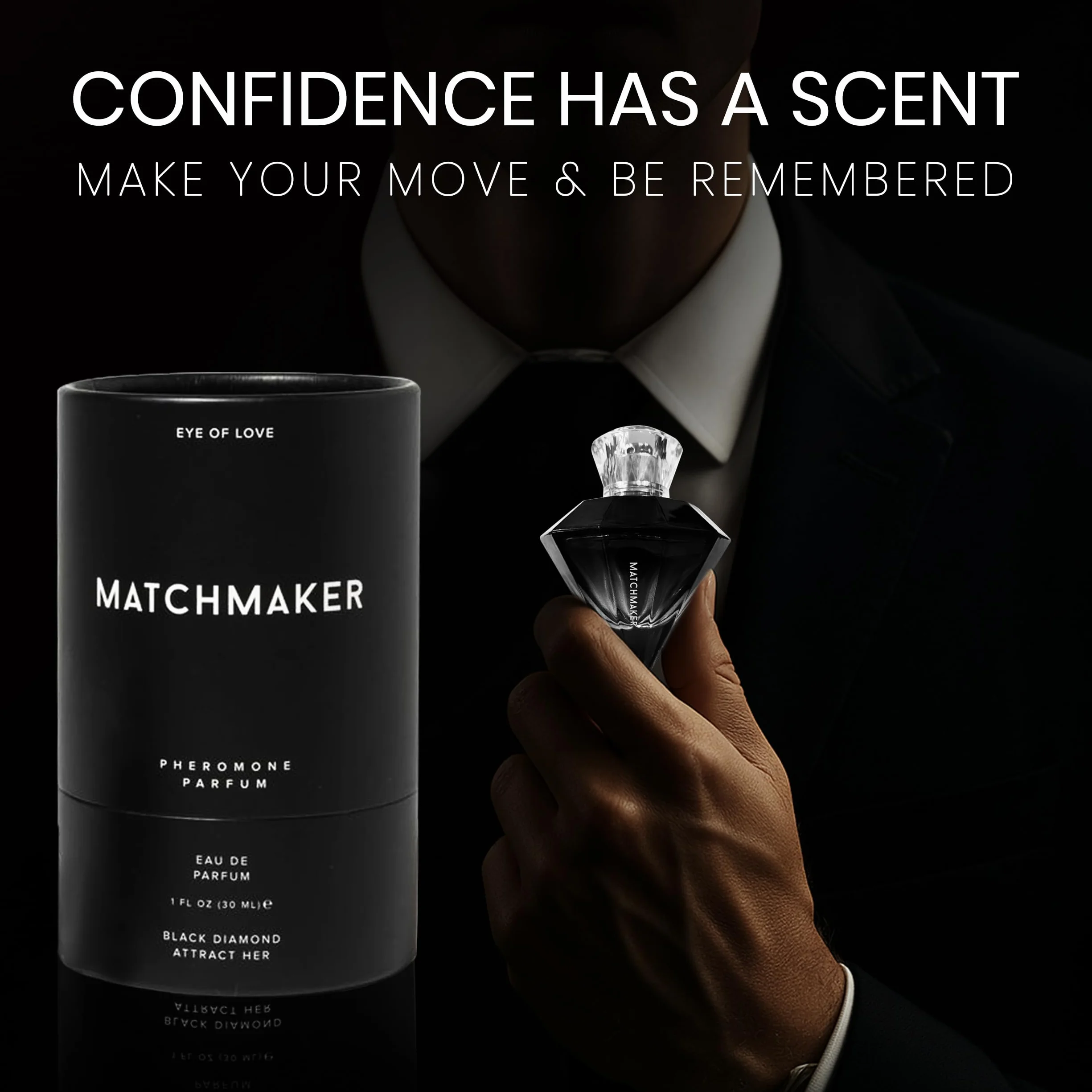 Eye of Love Matchmaker Black Diamond Colonia al feromone da uomo 30 ml