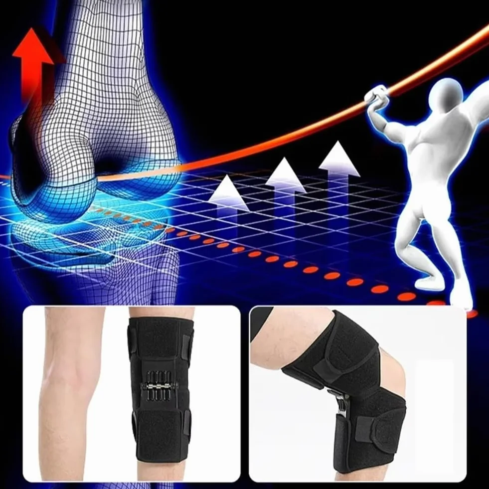Tutore per Ginocchia Medicale Supporto Articolare Stabilizzatore a Molla per Sport Palestra