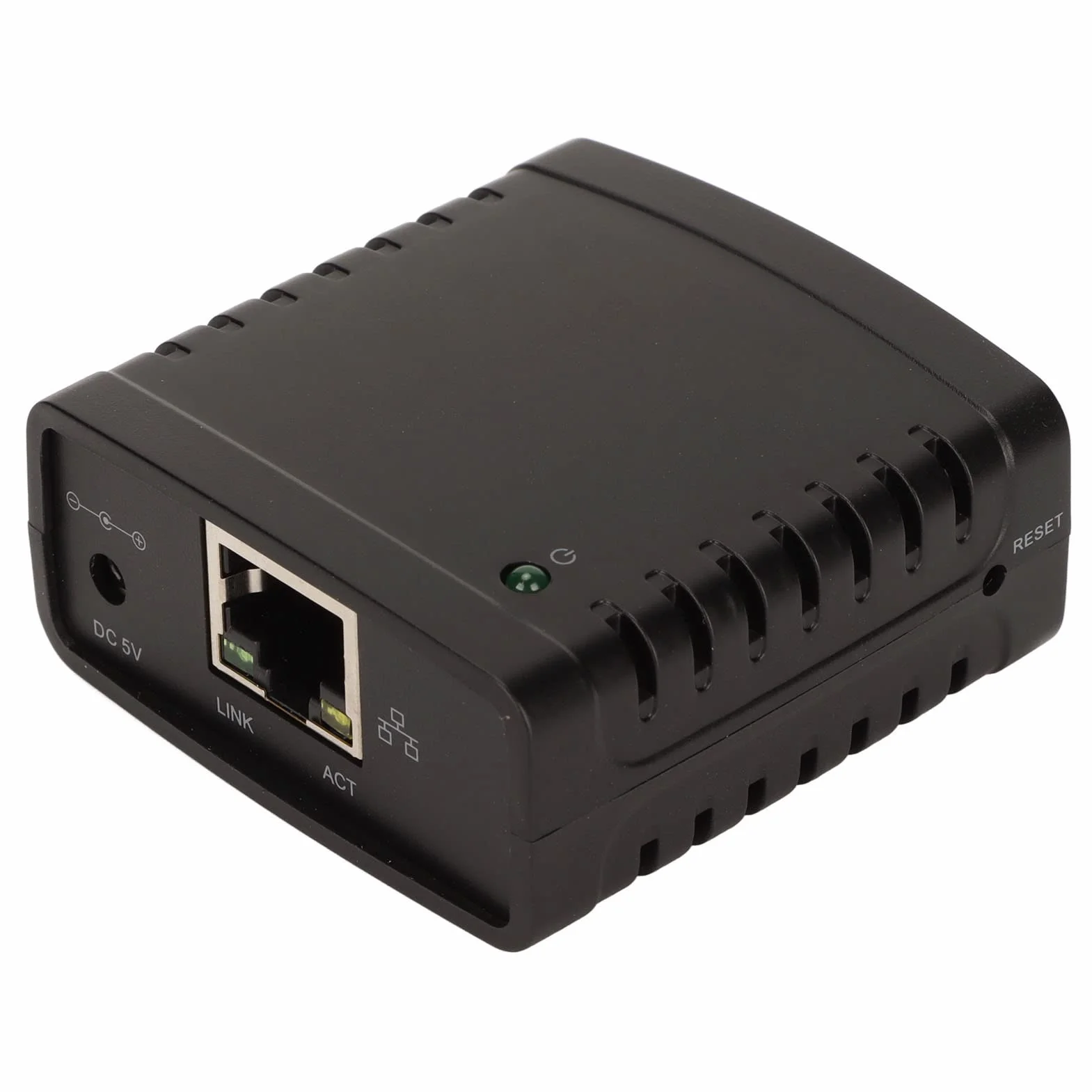 Server di Stampa USB, Server di Stampa TCP IP LPR, Porta LAN RJ45 Standard da 10 Mbps 100 Mbps USB Wireless Extender Printer Network Sharer, per Smart TV, Stampante, Console di Gioco, Fotocamera,(EU)