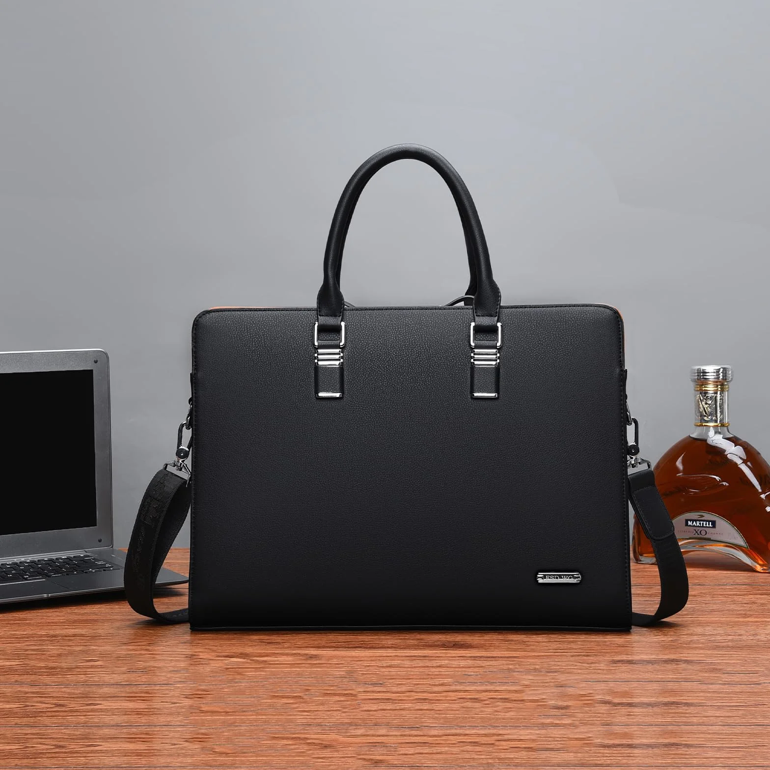 FSD.WG Borsa da Lavoro da Uomo,Cartella in Pelle Impermeabile,Borsa da Lavoro a Tracolla per Laptop per Affari,Scuola,Viaggi,Staccabile