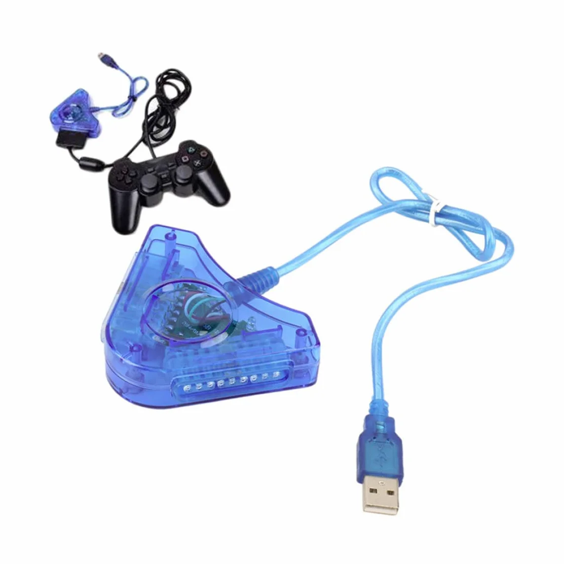 Adattatore controller USB Tieline doppia porta per controller PSX PS2 a PC convertitore mouse tastiere splitter