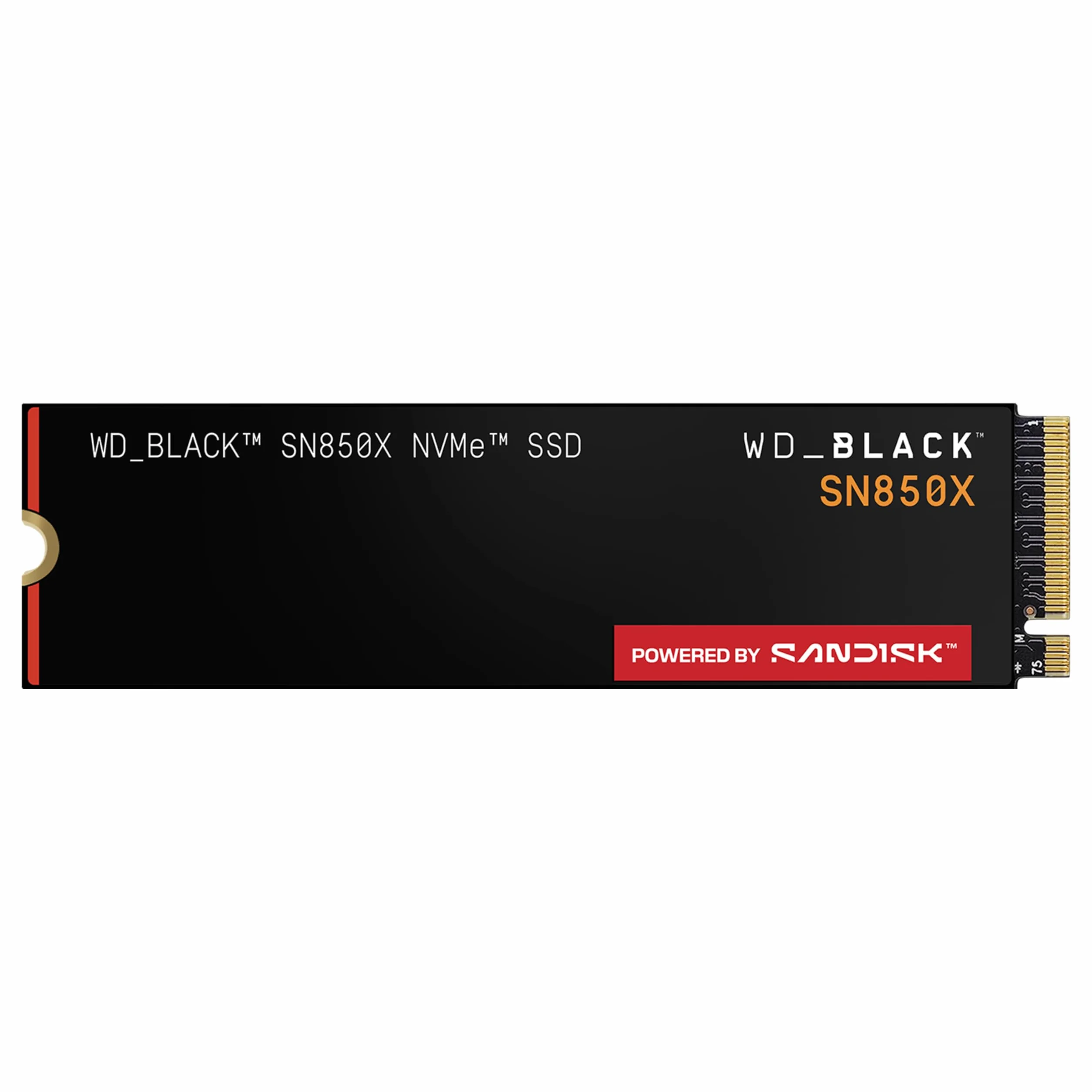 WD_BLACK SN850X NVMe SSD 1TB (Fino a 7.300MB/s in lettura, fino a 6.300MB/s in scrittura, M.2 2280, PCIe Gen 4, SSD ad alte Prestazioni per Gaming) POWERED BY SANDISK