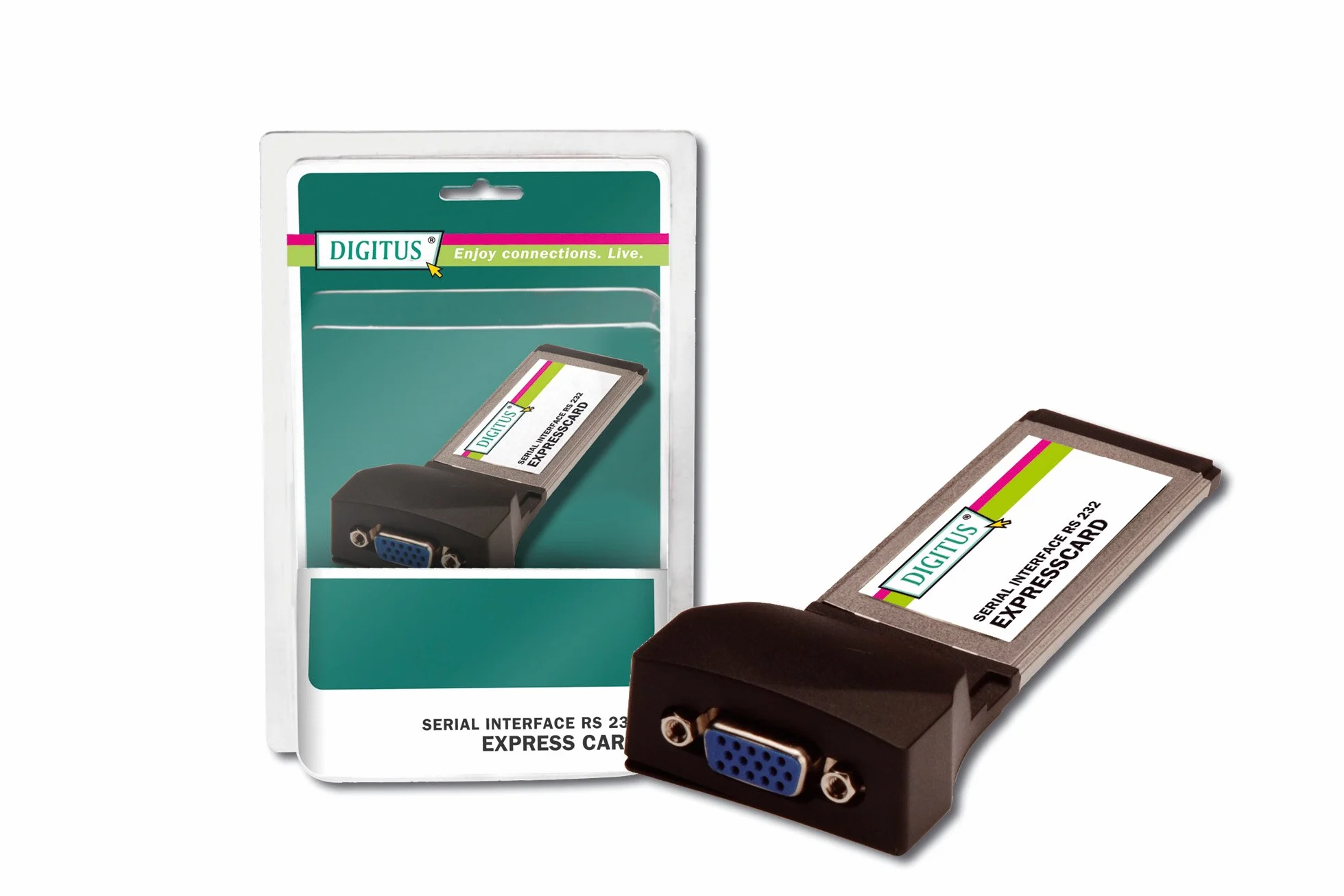 Digitus DS31205 Scheda Express Card con 2 Porte Seriali 9 Poli Rs232