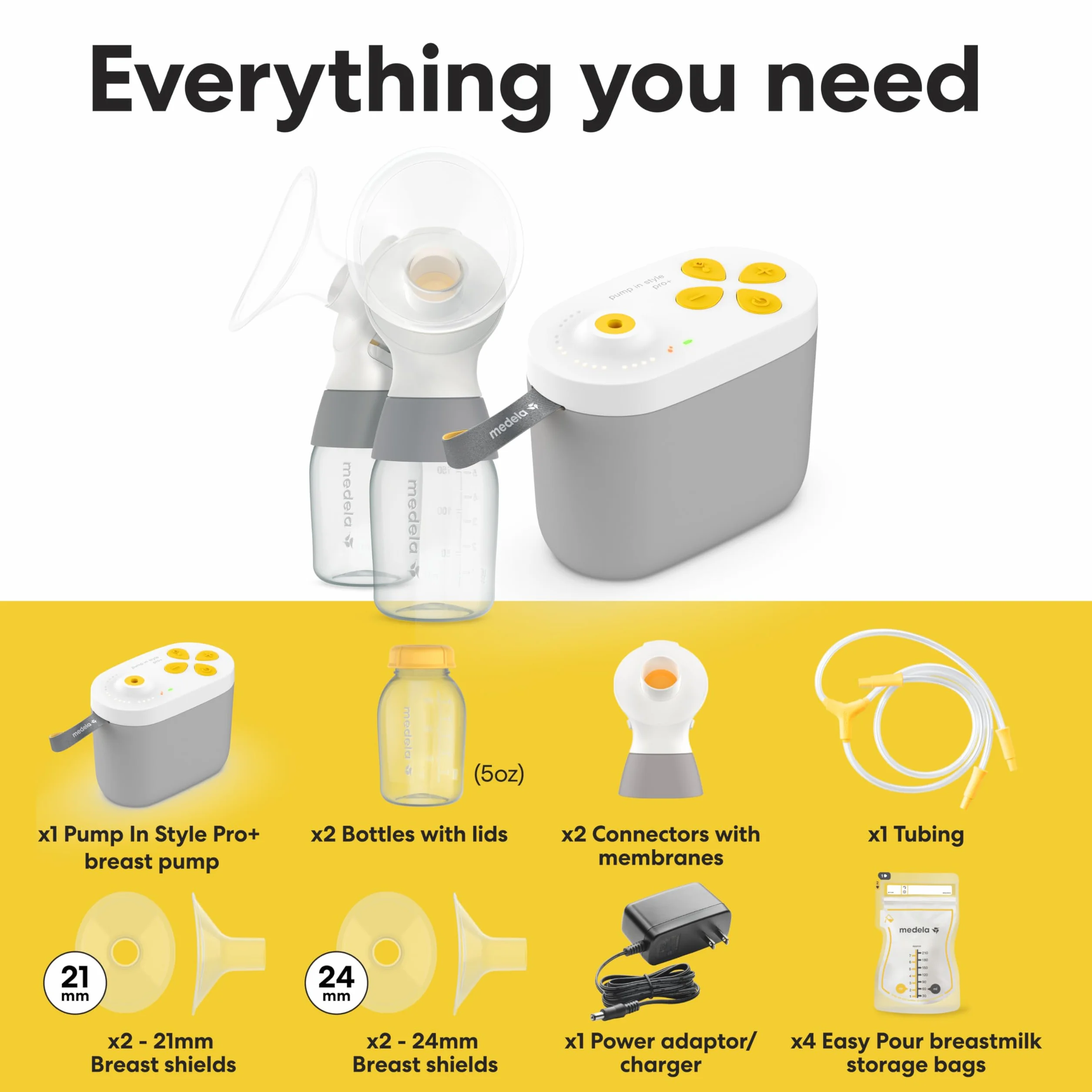 Medela Pump in Style Pro+ Doppio Tiralatte Elettrico Ricaricabile Grado Ospedaliero