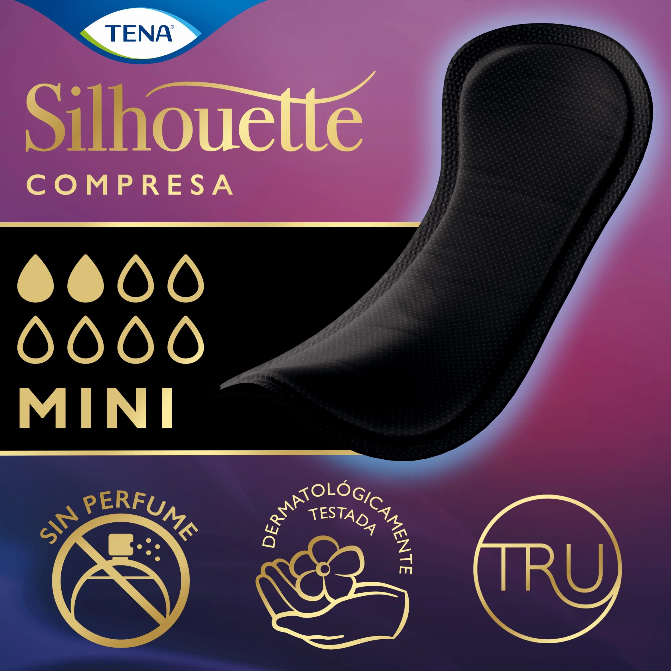 TENA SILHOUETTE NOIR MINI 18 sztuk