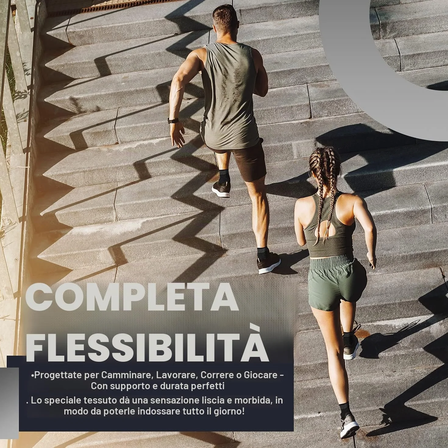 Cavigliera Sportiva Confezione da 2, Tutore Caviglia Distorsione, Supporto Ortopedico per Fascite Plantare, Caviglie Deboli, Tendinite Achille