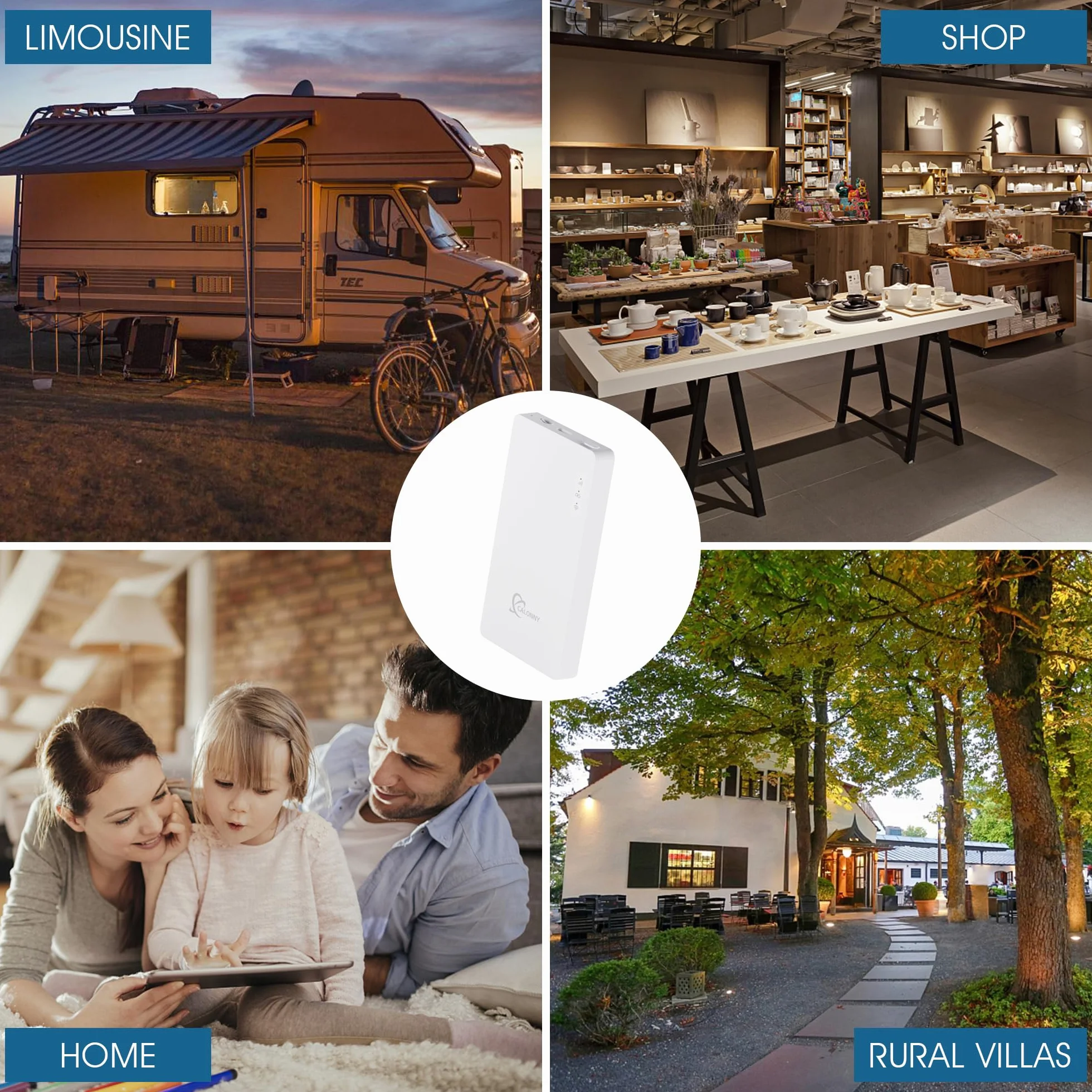 Mobile WiFi Portatile Hotspot 4G LTE Sim Router Cat4 150Mbps,3000mAh Batteria Ricaricabile, Modem Wi-Fi USB wireless,per Viaggio e sul Lavoro.non navigare, modifica APN (300, Megabit al secondo)