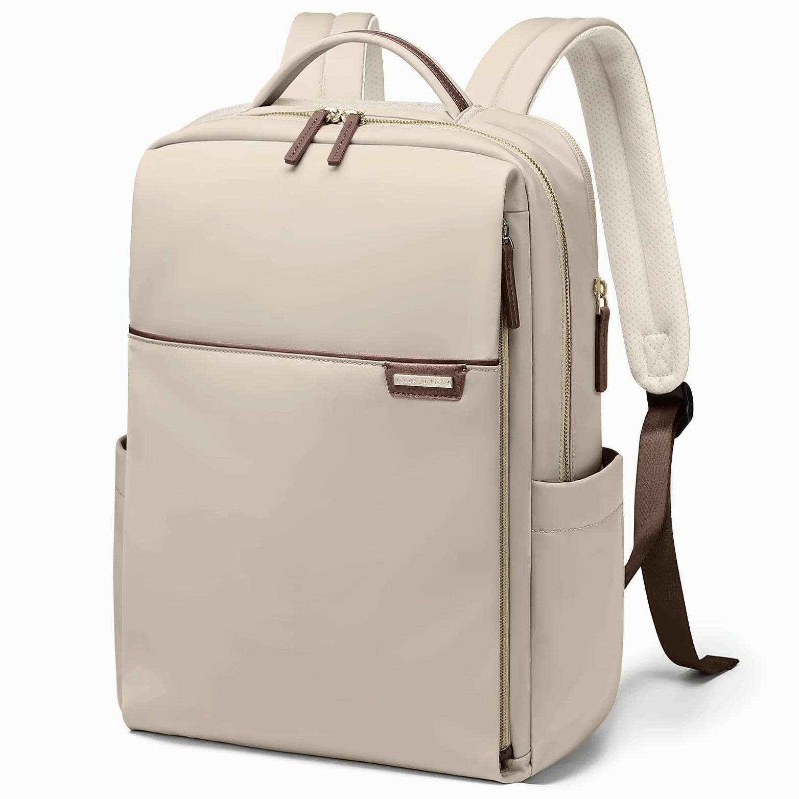 Zaino da Viaggio 16 Pollici Borse da Cabina per Ryanair Bagaglio a Mano Zaino Borsa, Zaino da Trekking Uomo, Zaino Casual per Laptop per Scuola,Albicocca