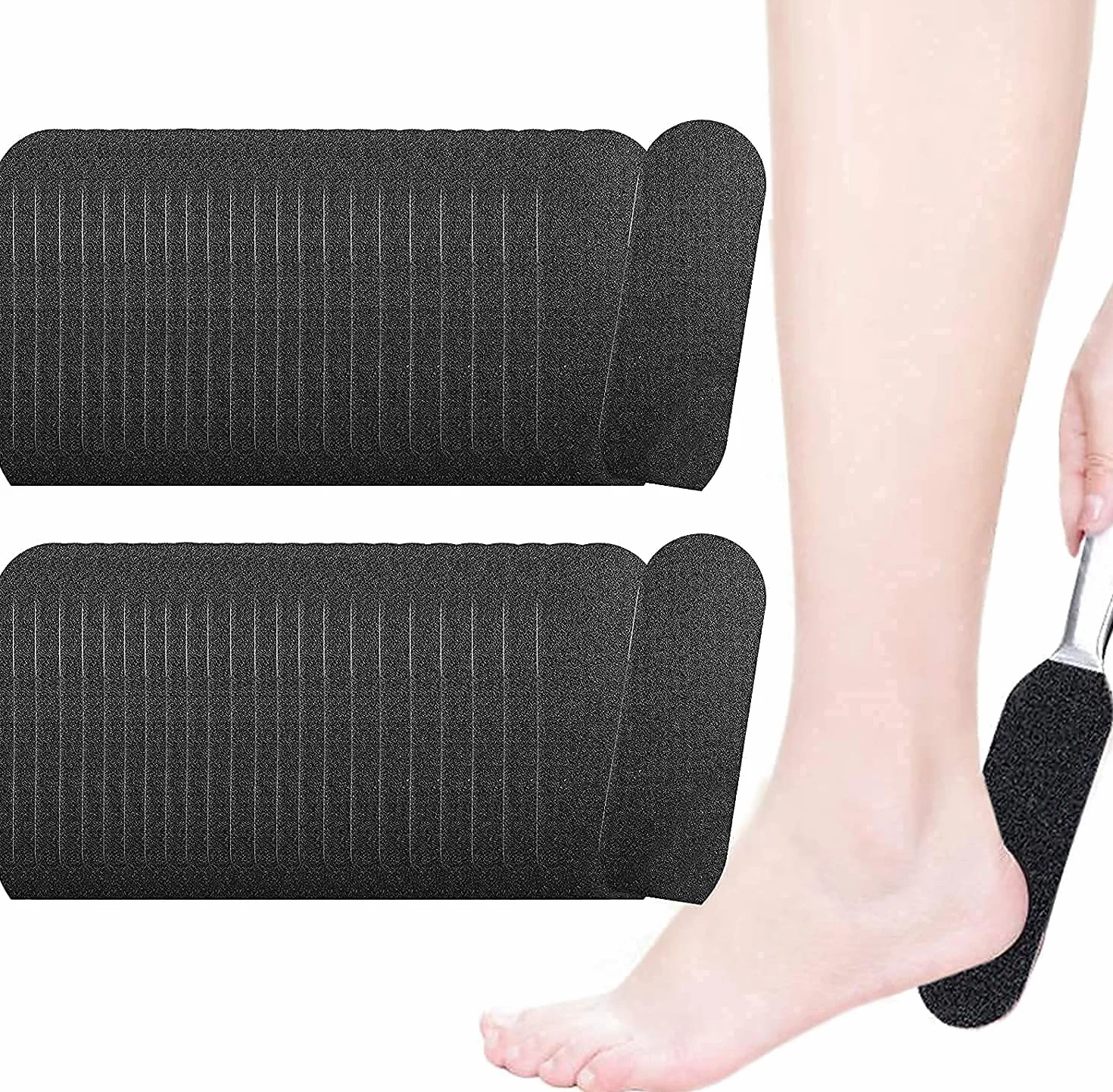 Lima per Calli in Acciaio Inossidabile, Riutilizzabile, Strumento per Rimozione Calli, Pedicure Professionale, Grana Grossa