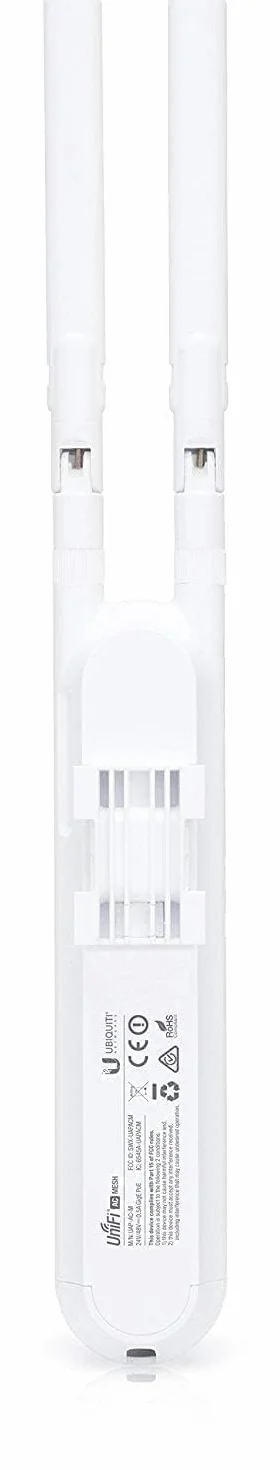 Ubiquiti Mesh UAP-AC-M UniFi Access Point WiFi 5 Interno/Esterno, Dual-Band AC1200, Antenne Esterne, PoE, Bianco