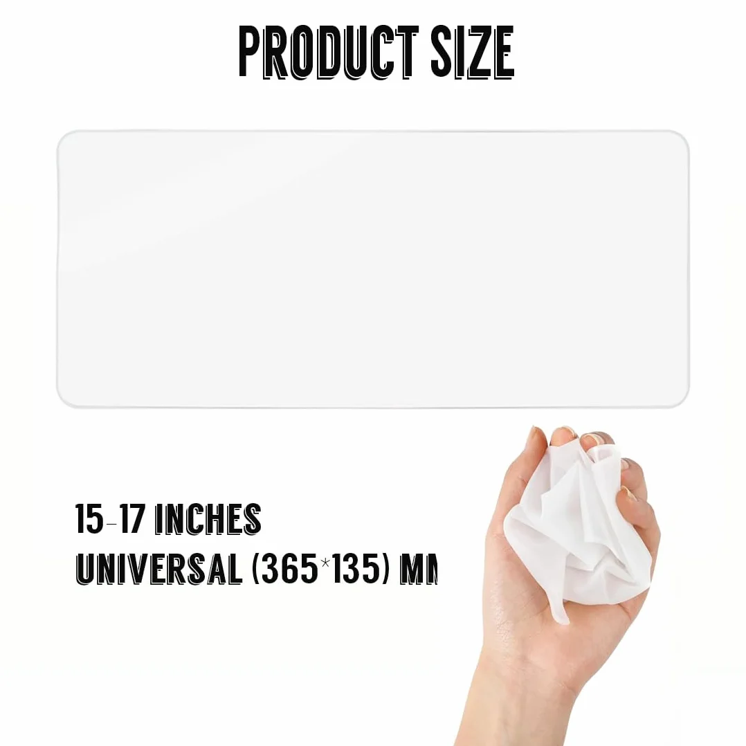 4 Pezzi Copritastiera Ultrasottile Screen Protezione Tastiera Fodera, Trasparente Pellicola Protettiva Compatible Cover in Silicone Pellicola Universale Compatible con Laptop, Netbook,15-17"