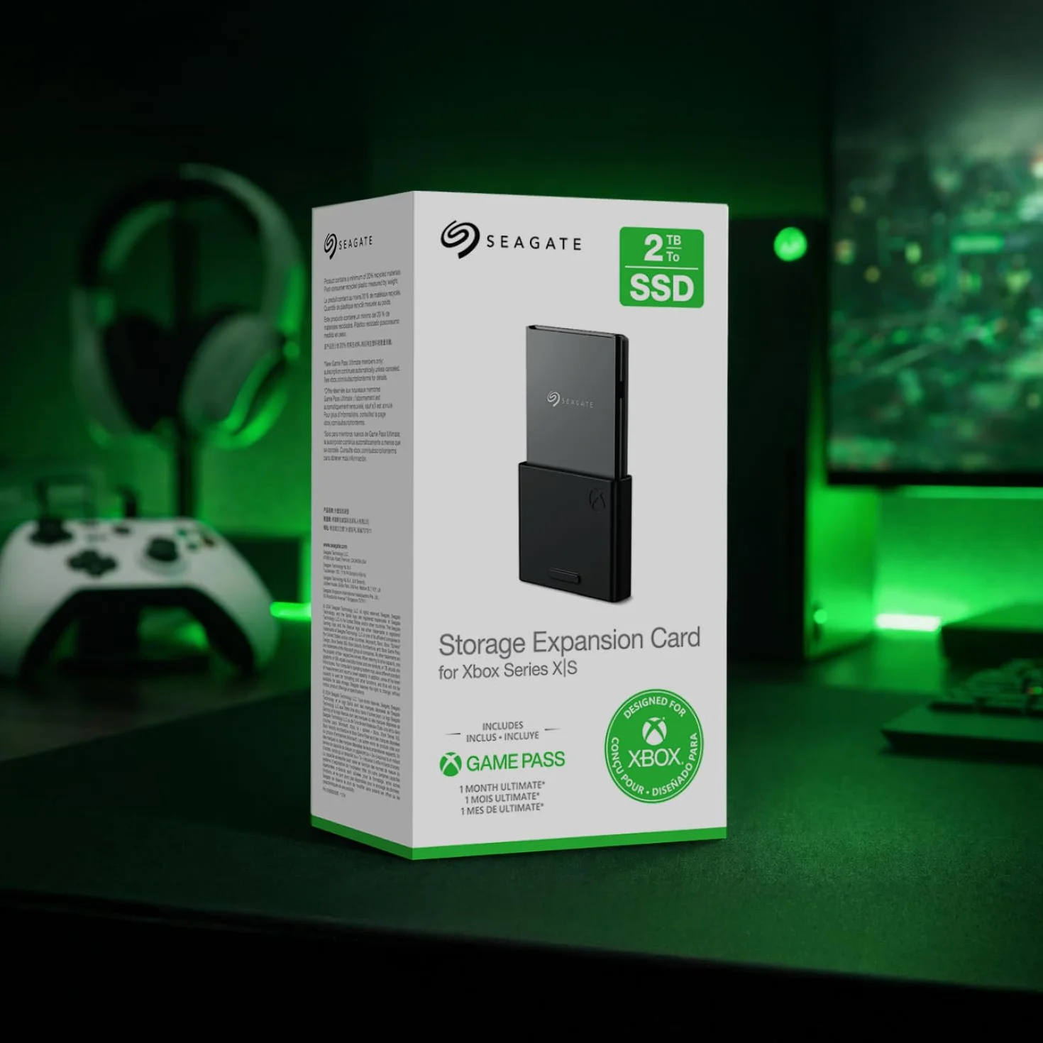 Seagate Expansion Card per Xbox Series X|S, 2TB, esterno NVMe SSD (STJR2000400)