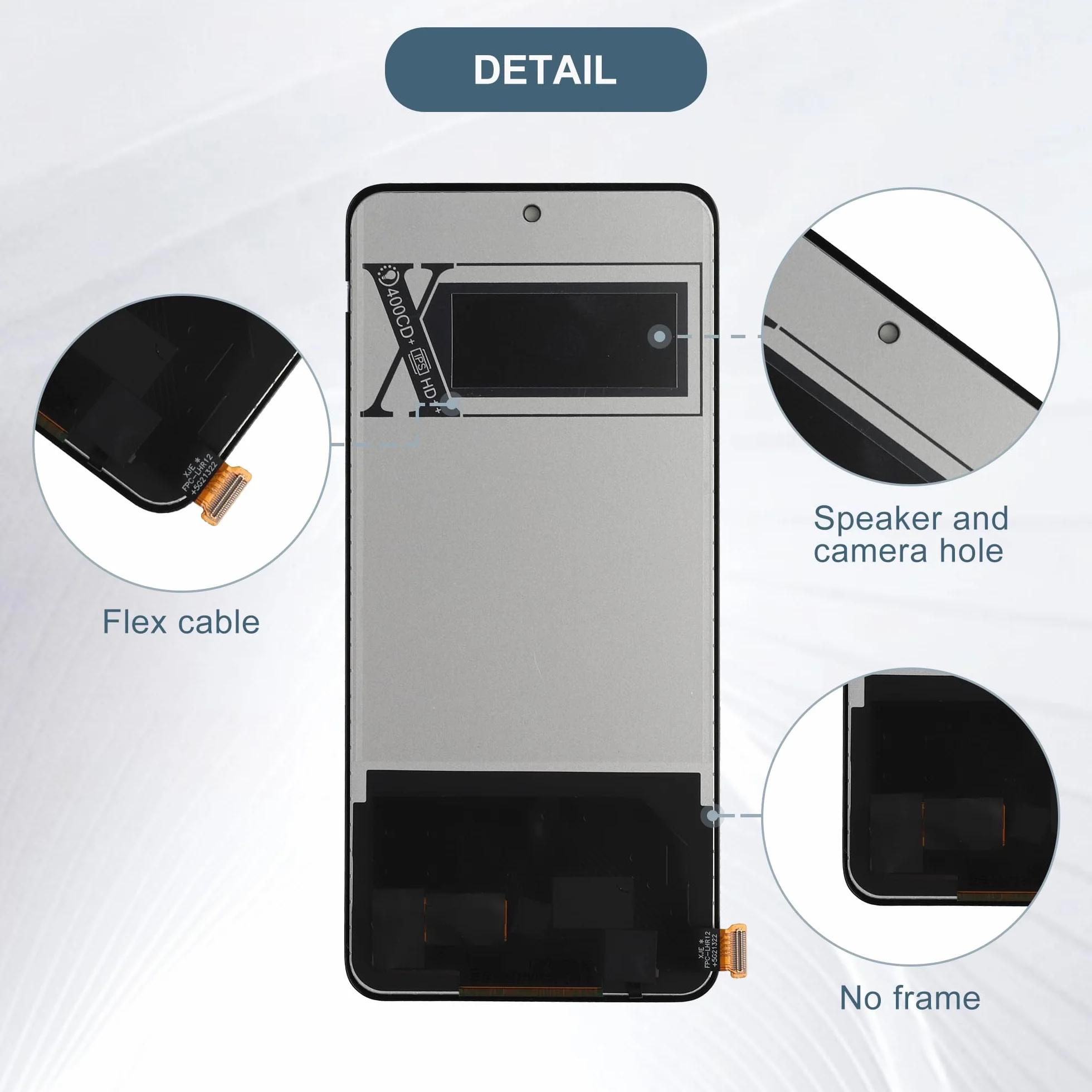 Display di ricambio compatibile con Realme 12+ 5G RMX3867 da 6,67" LCD Display Touch Screen Assembly con strumenti