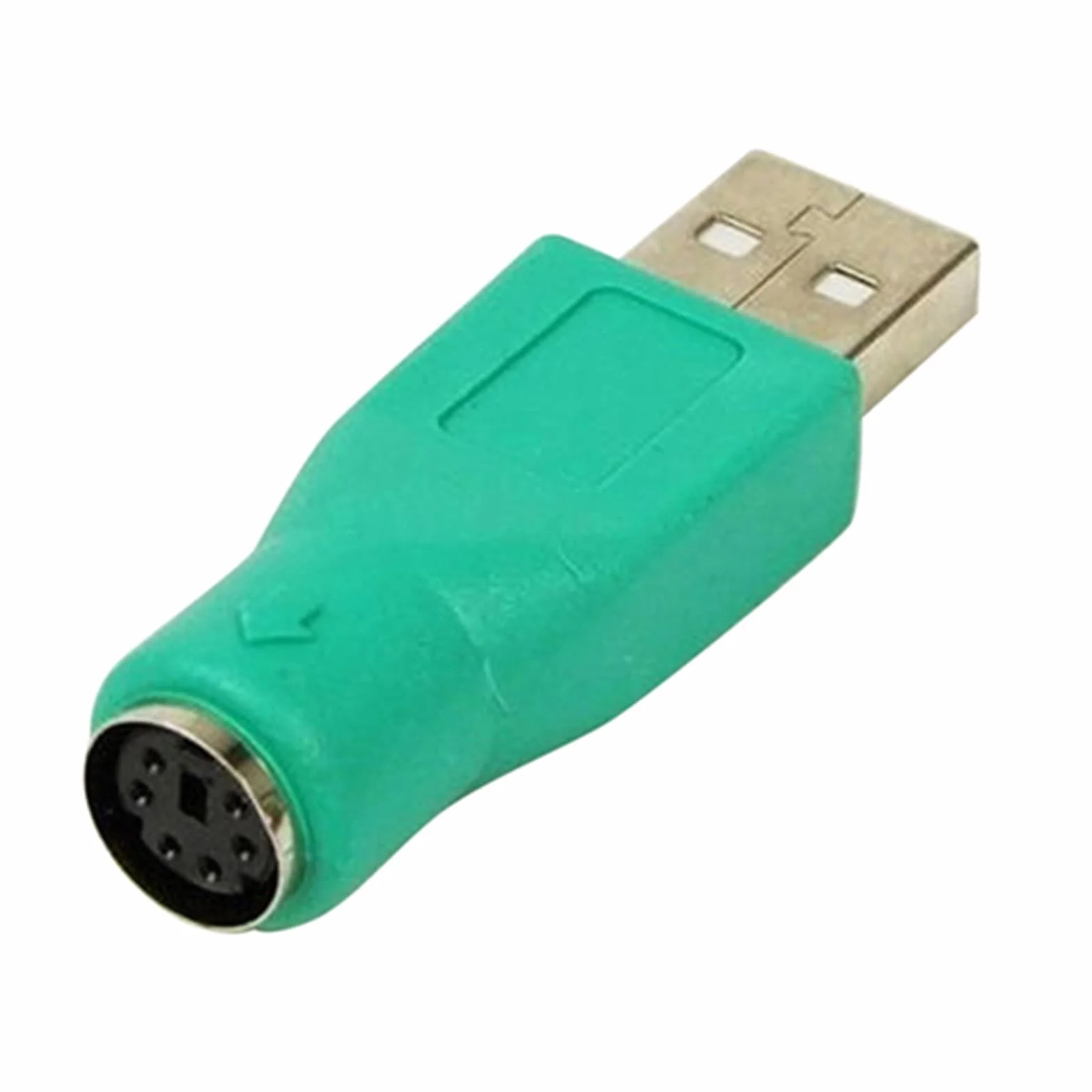 Adattatore verde freddo USB maschio a PS2 femmina adattatore convertitore per tastiera mouse