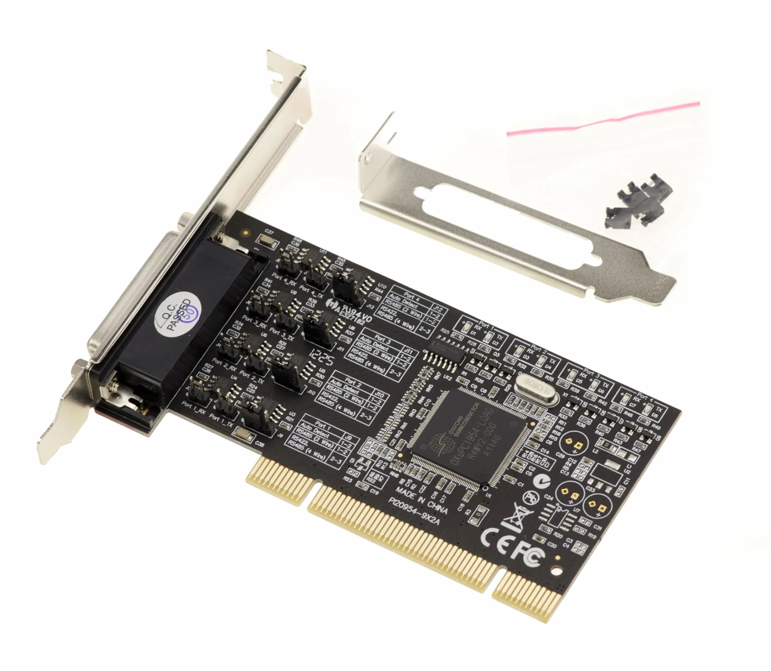 KALEA-INFORMATIQUE Scheda controller PCI a 4 porte RS422 RS485 con chipset Oxford OXPCI954. Protezione RS422 RS485 RSD 15KV