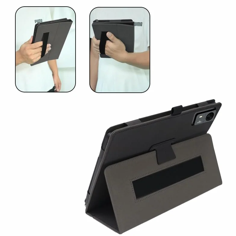 Compatibile Per MEDIACOM SMARTPAD AZIMUT 4 PLUS 11 INCH Tablet Custodia protettiva in pelle Cover con Funzione di Supporto, Auto Svegliati Sonno, Protezione in PU Pelle (Nero)