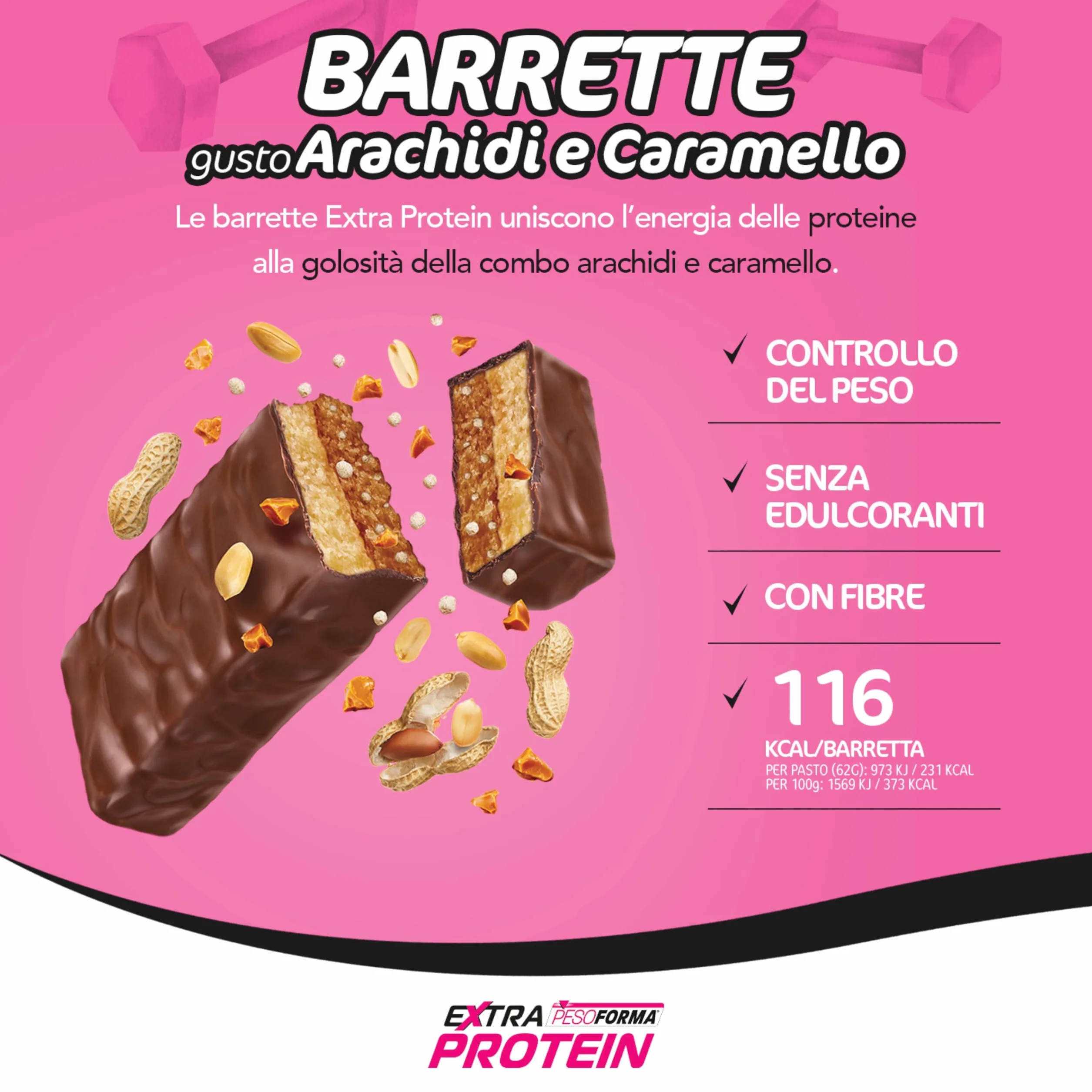 EXTRA PROTEIN BAR ARACHIDI E CARAMELLO
