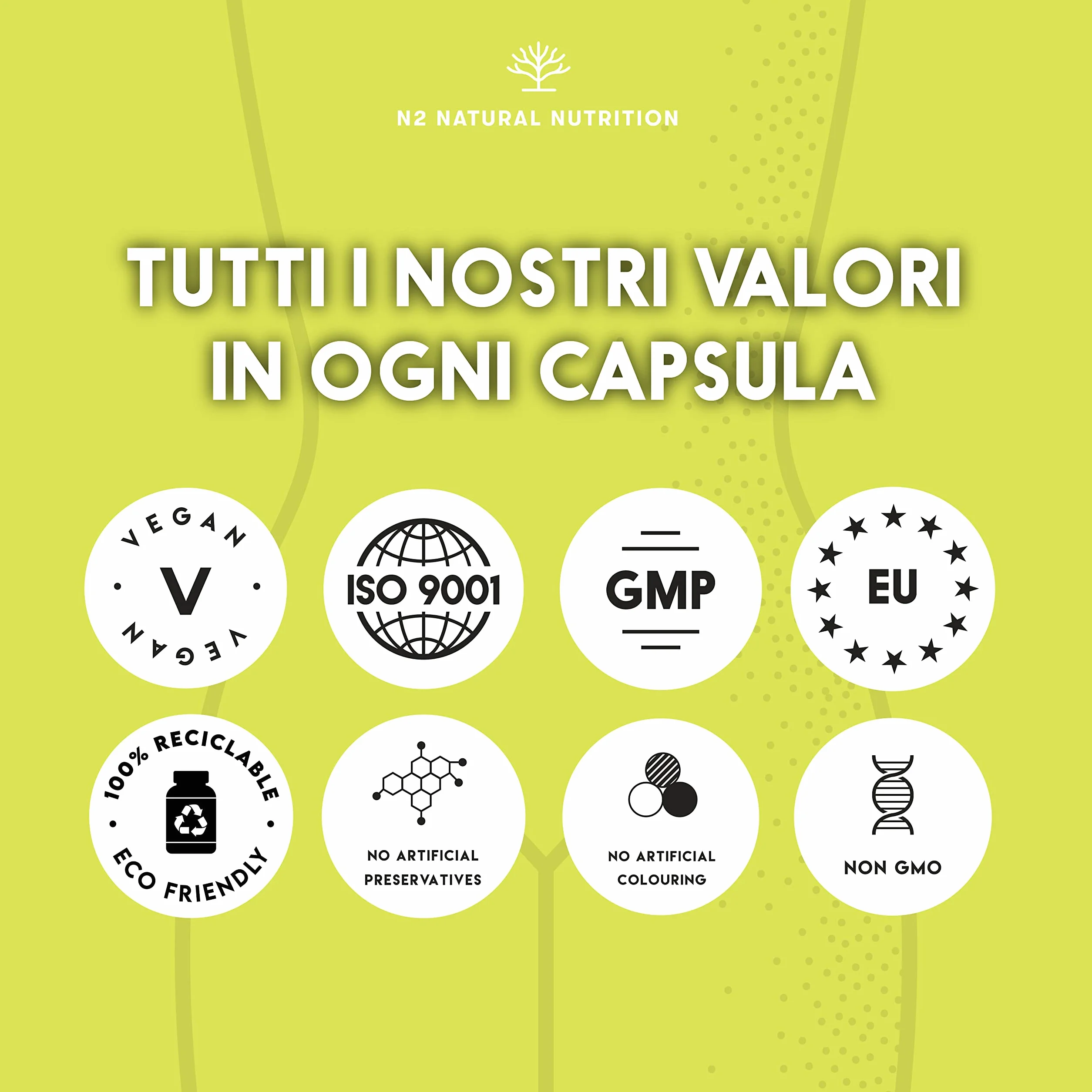 Integratore Donna Tè Verde Garcinia Cambogia Ginseng Caffeina Cromo 90 capsule N2 Natural Nutrition