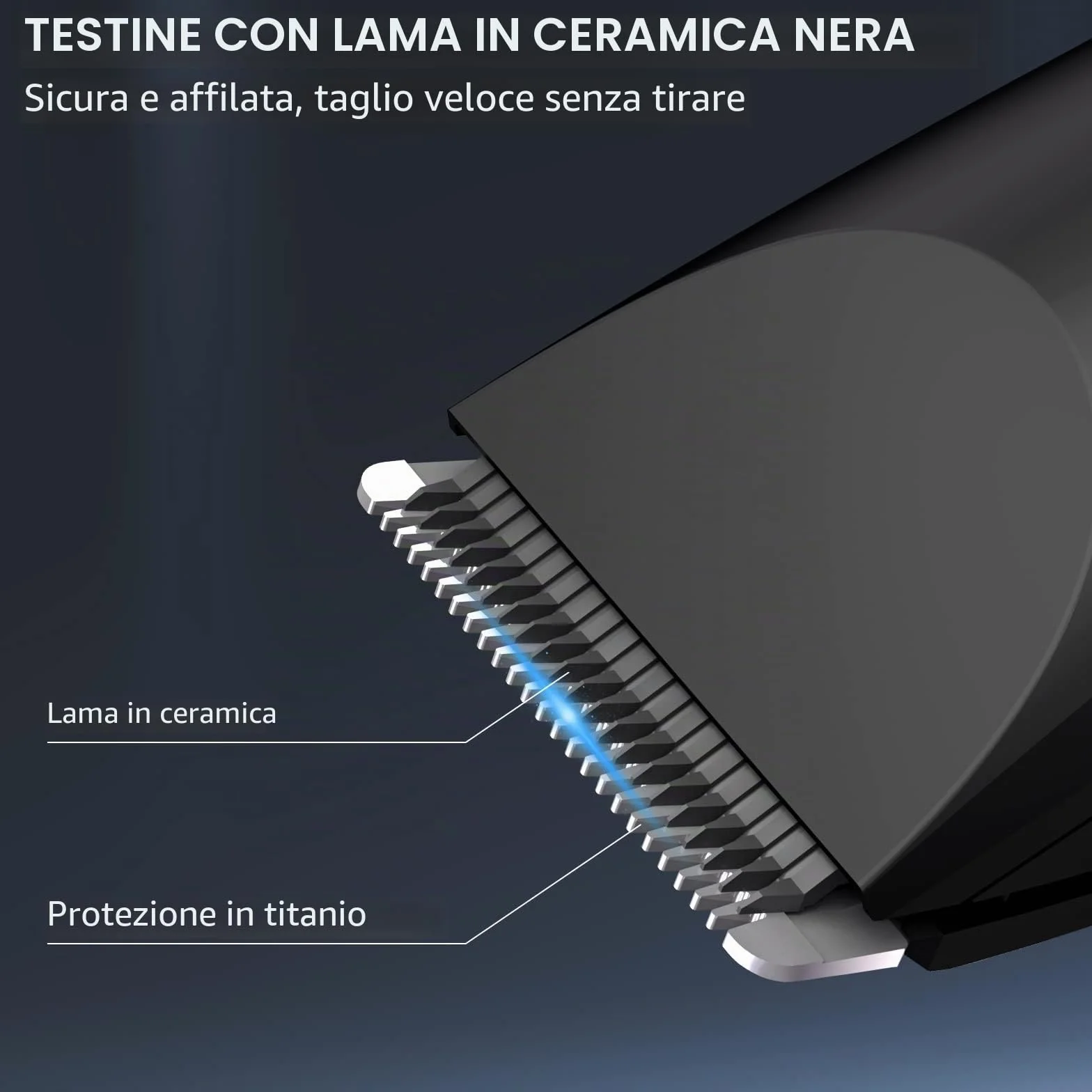OLOV Rasoio Elettrico Corpo Uomo, Rifinitore con Lame In Ceramica, Waterproof Asciutto Bagnato