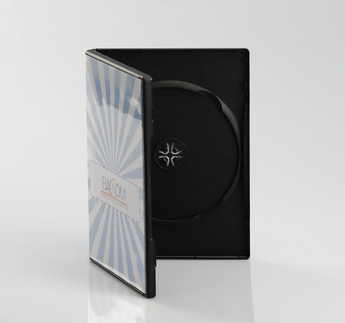 100 Custodie Dvd Doppie Nere - Box Porta 2 Dvd/CD 14mm