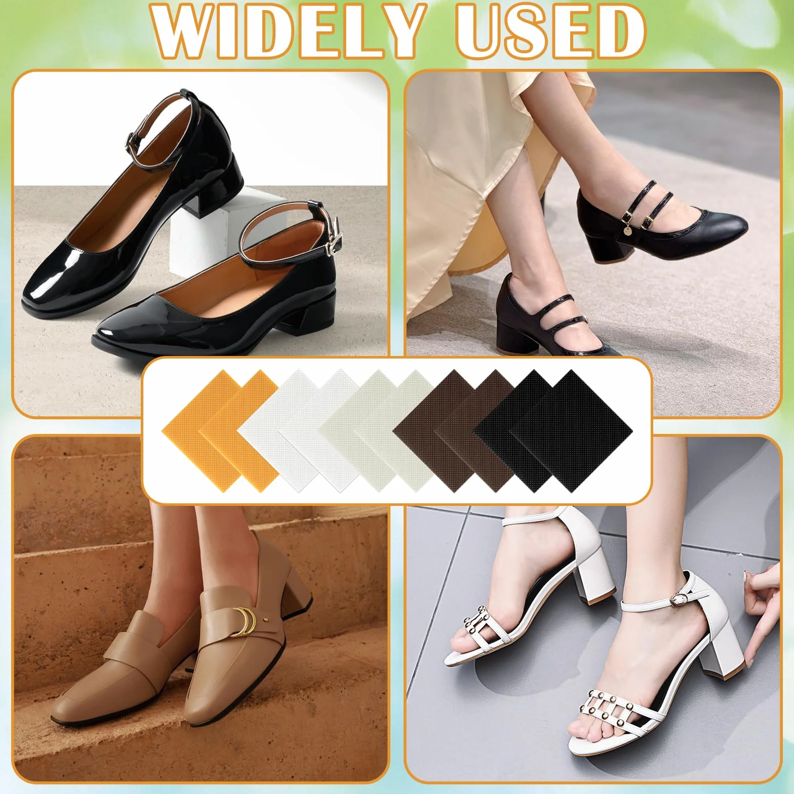 Scarpe col tacco alto kit riparazione suole antiscivolo protezioni punte cerotti spessi tacchi stivali suola quadrata