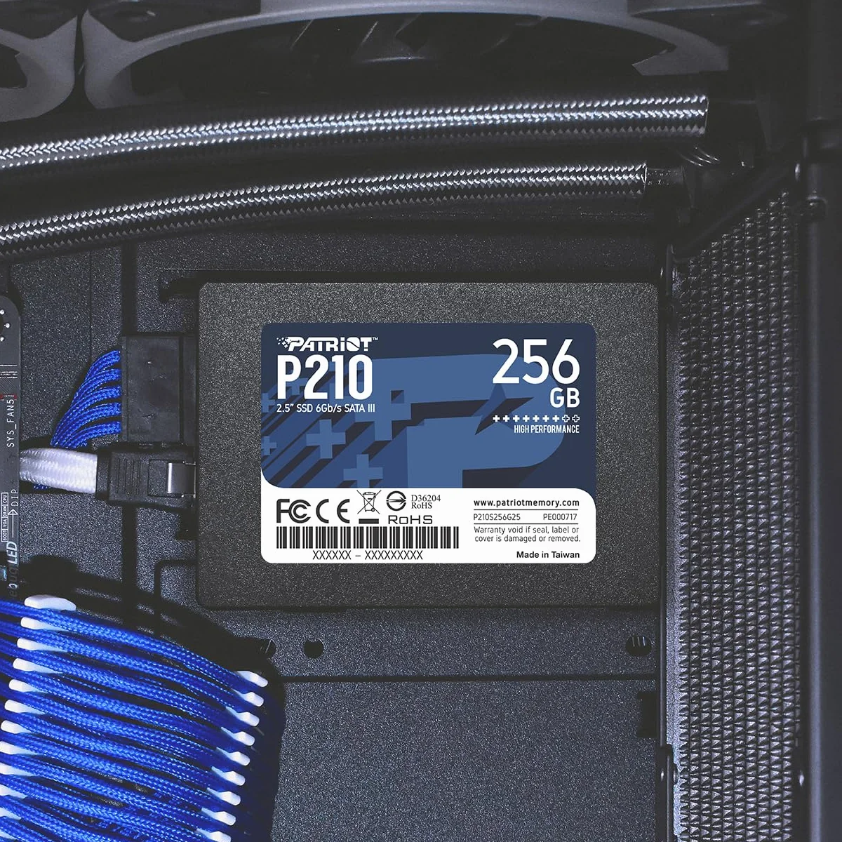 SSD Unità a Stato Solido SATA 3 6 Gbps 2.5" Interno Patriot P210 256GB