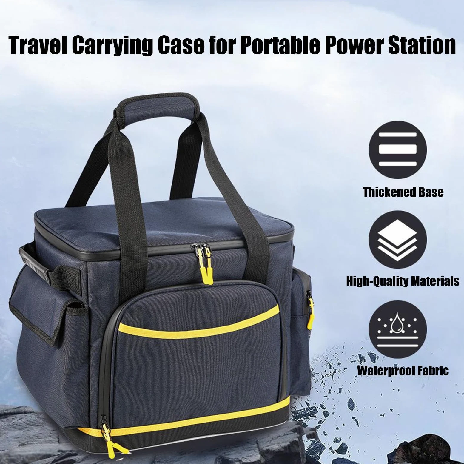 Borsa Porta Cavi Di Ricarica Organizer Antiurto e Antistatico | Borsa Da Viaggio Per Power Station Custodia Organizer In Tessuto Oxford Per Elettronica Da Viaggio