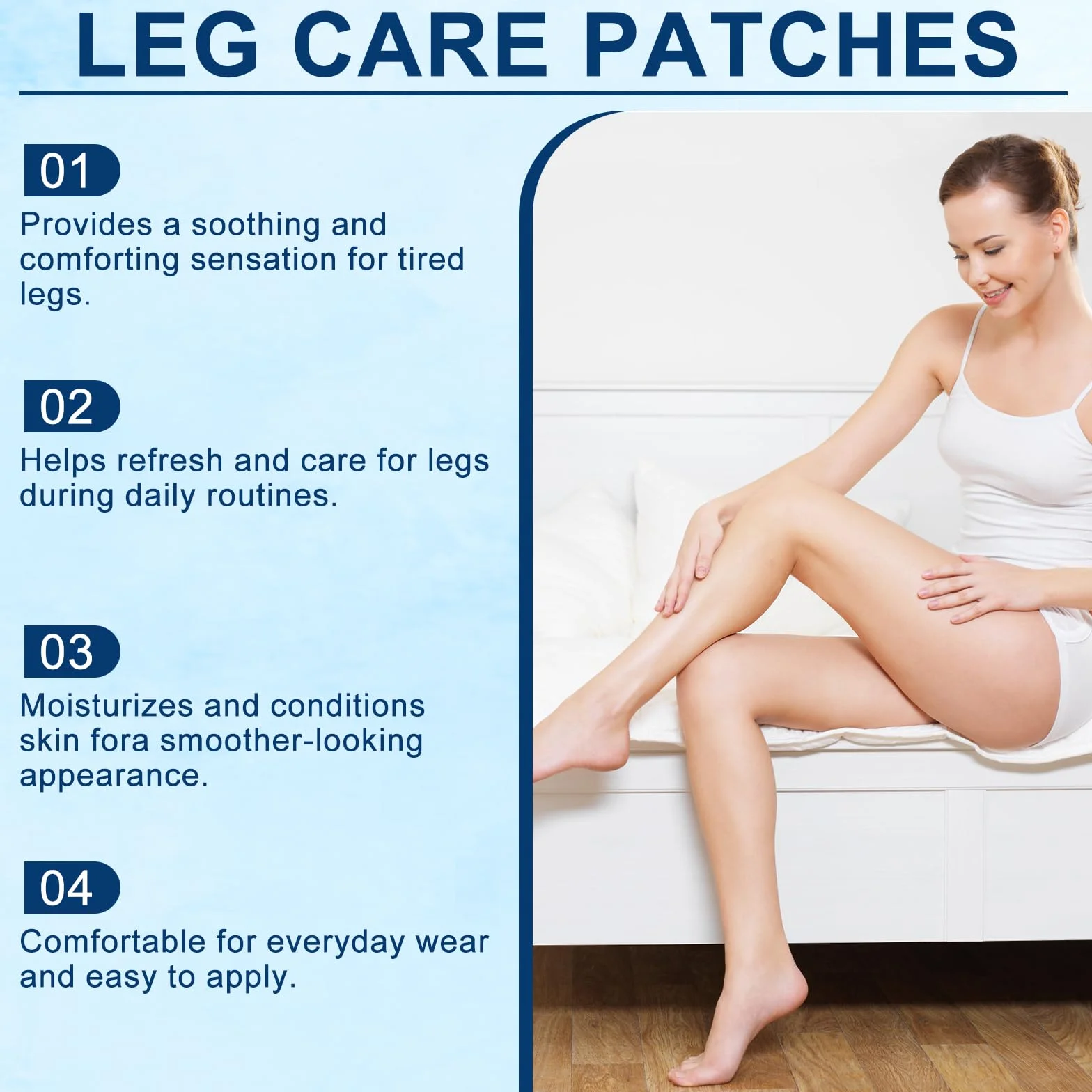 Cerotti per Gambe Stanche 8 Pezzi, Patch a Micro-aghi per Cura e Comfort delle Gambe